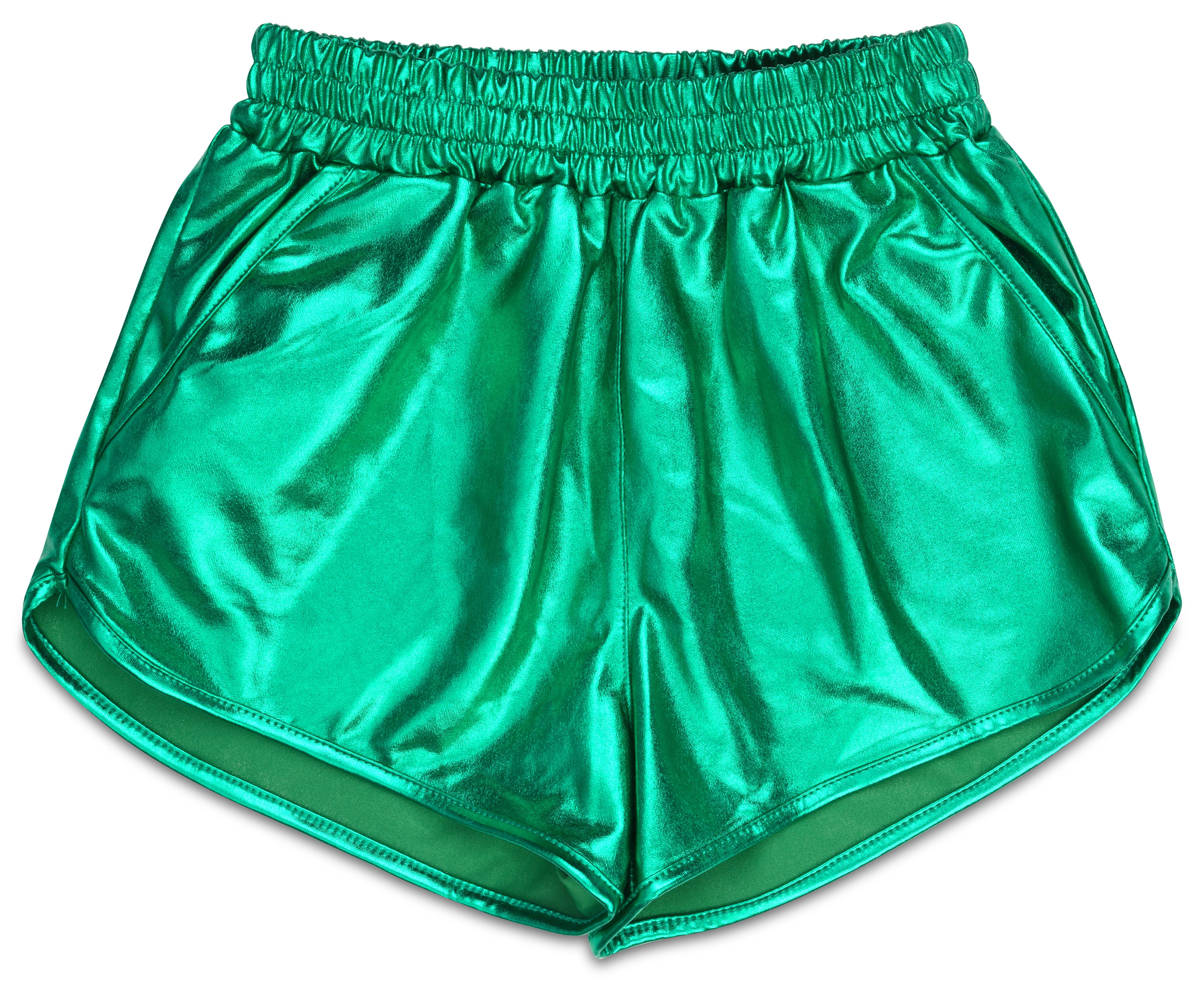 Picture of Green Metallic Shorts (Adult X-Small/Small (0-6))