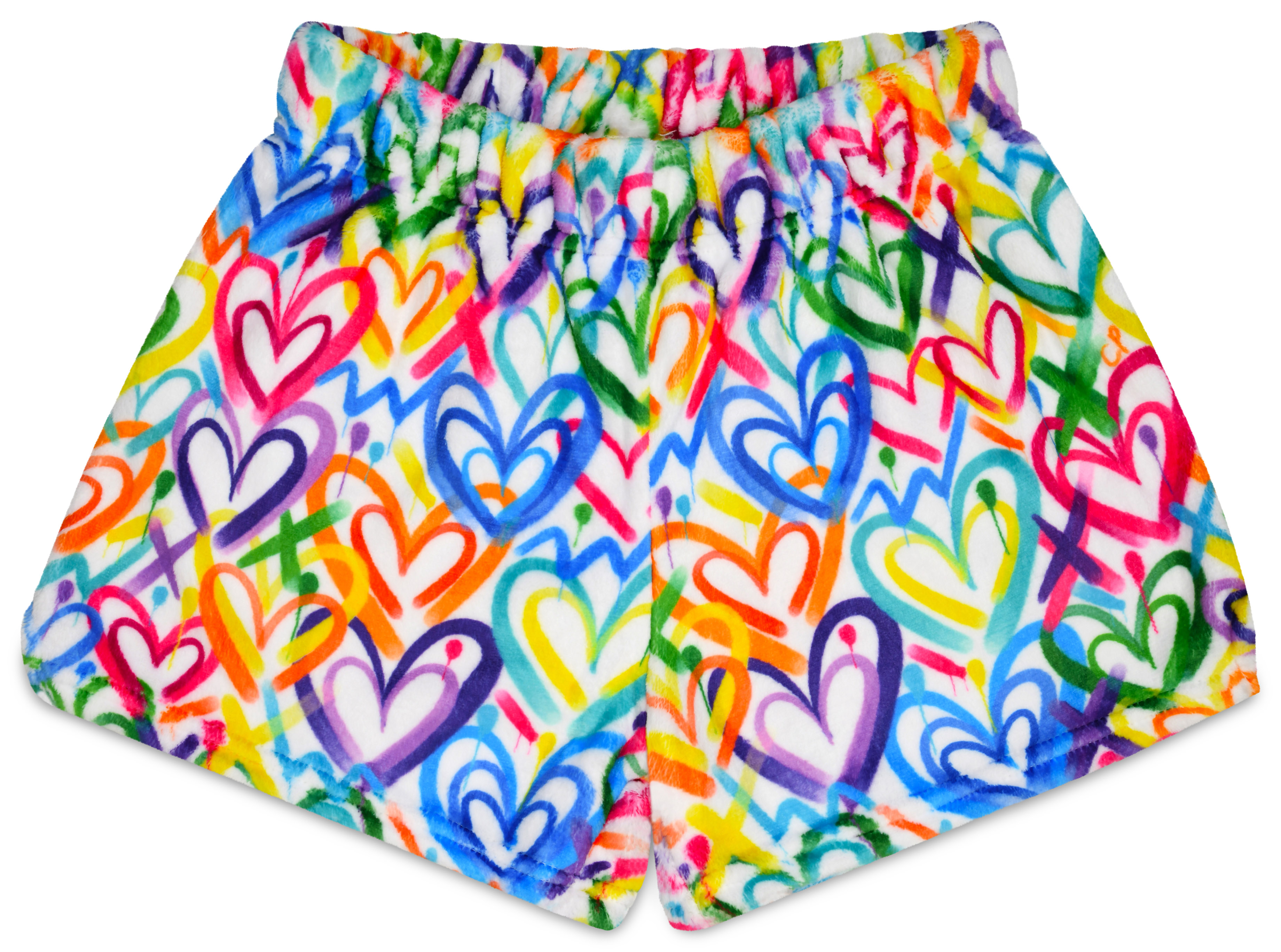 Picture of Corey Paige Hearts Plush Shorts (Adult Medium (8-1