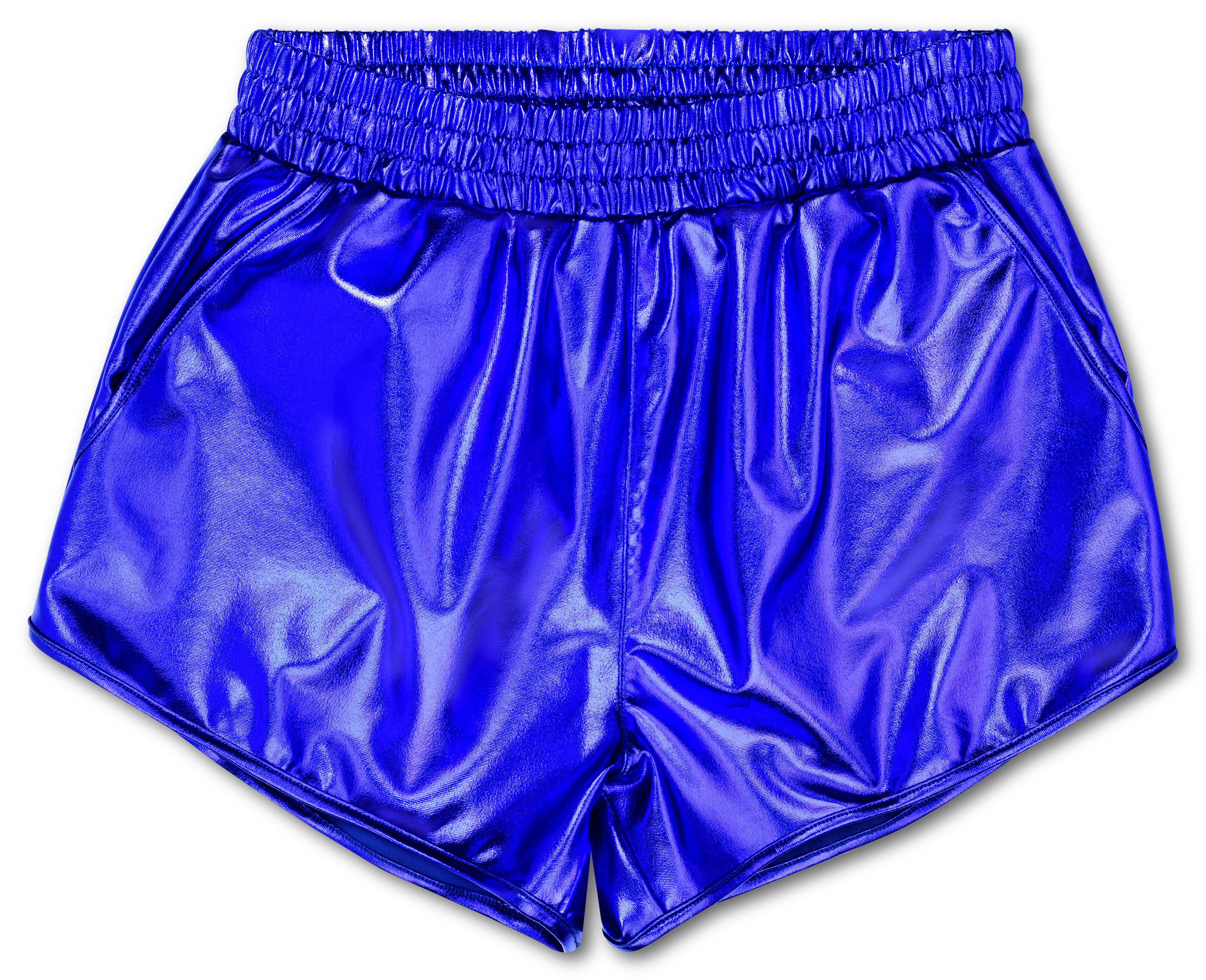 Picture of Blue Metallic Shorts (Large -(14))