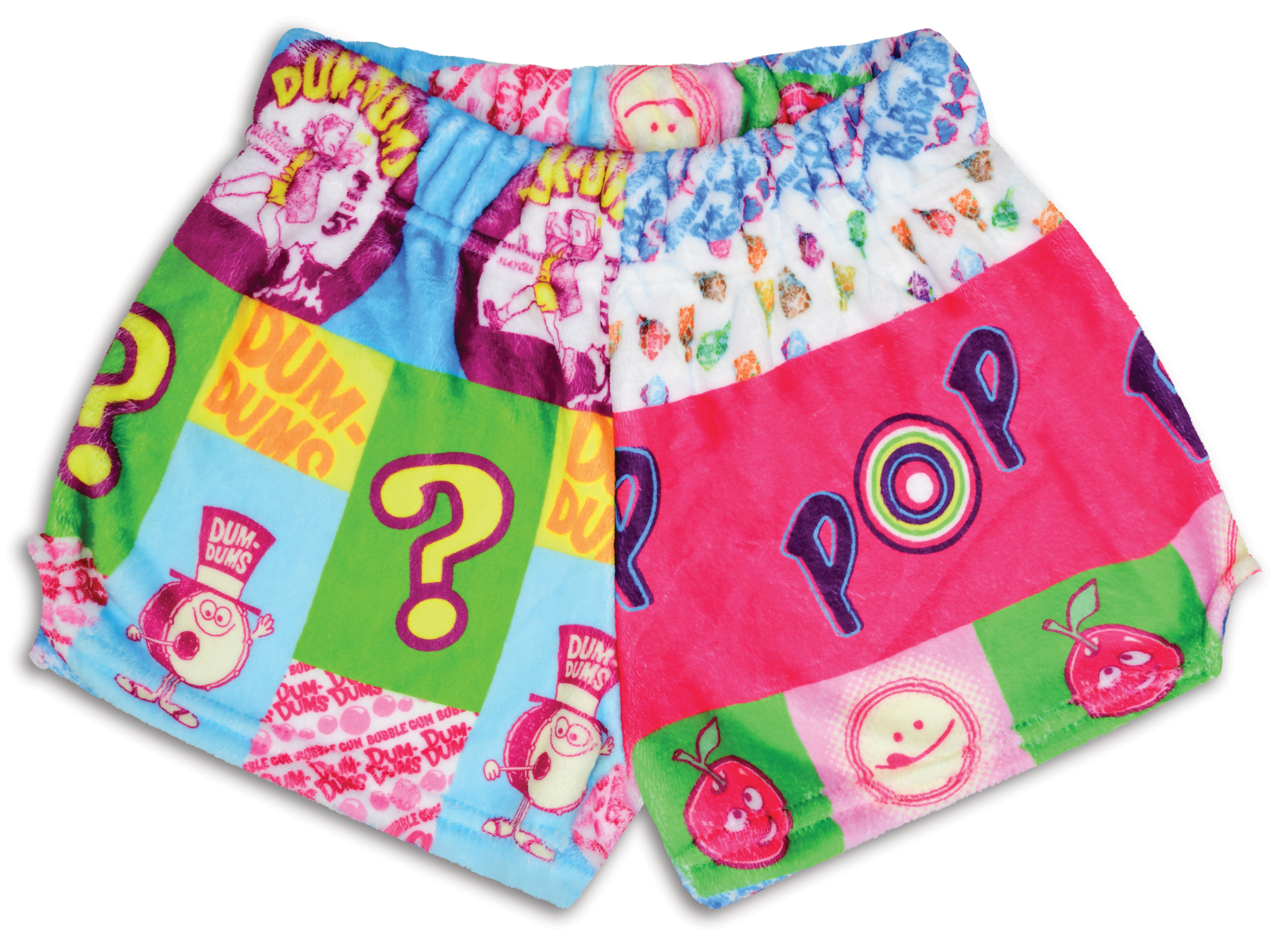 Picture of Dum-Dums Patchwork Plush Shorts (Large -(14))
