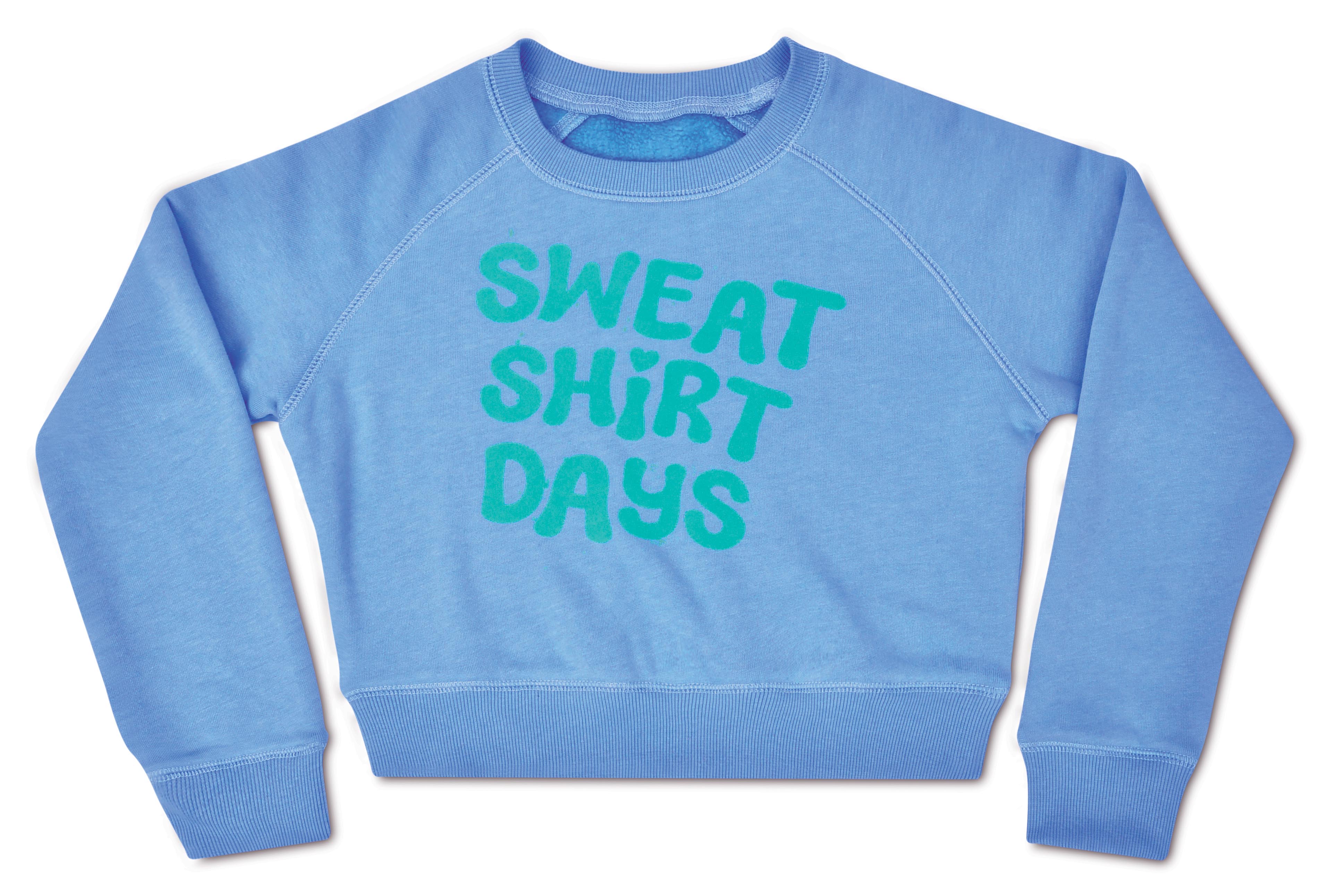 Picture of Sweatshirt Days Bright Blue Basic Crew Neck Sweats