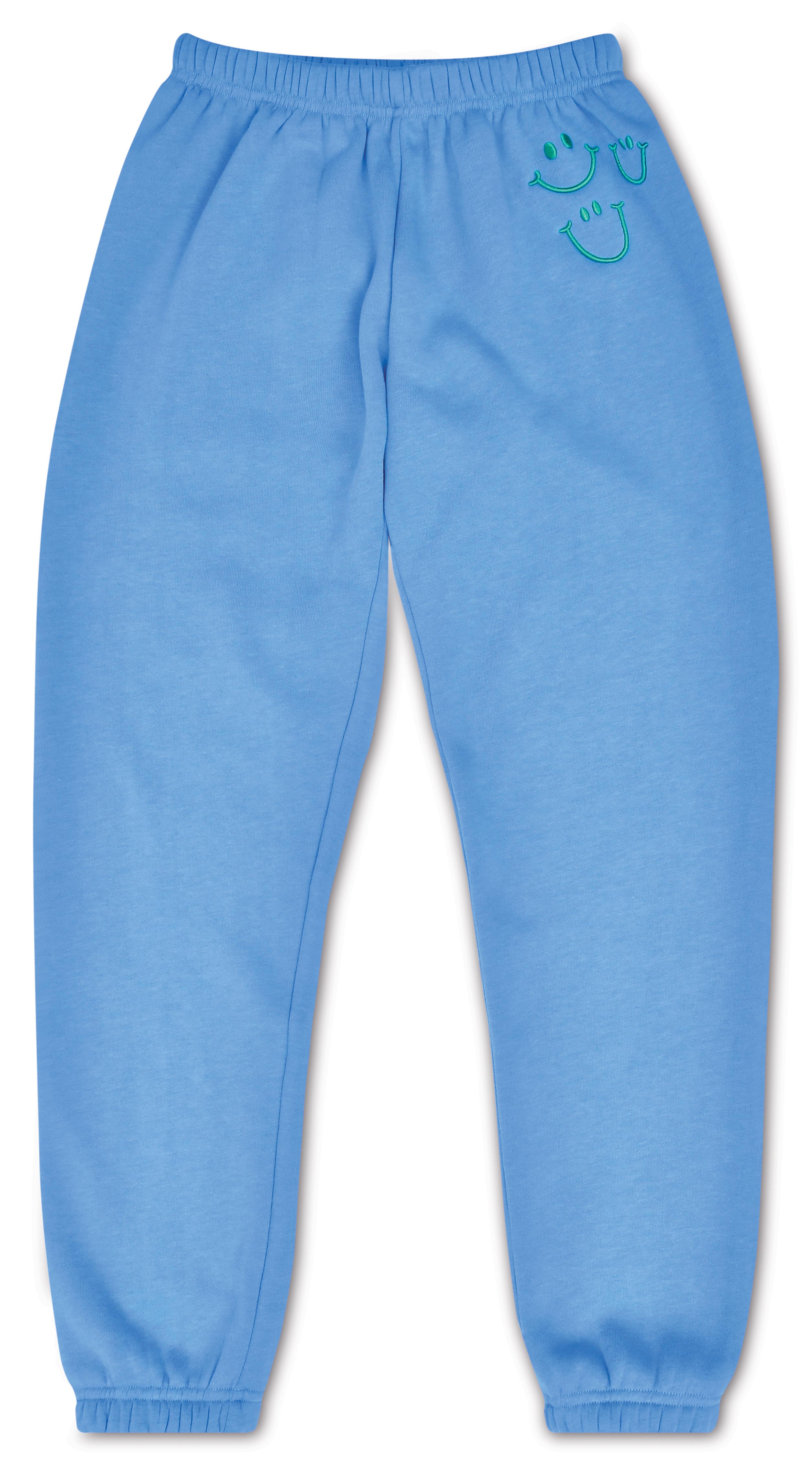 Picture of Happy Faces Bright Blue Basic Sweatpants (Youth La