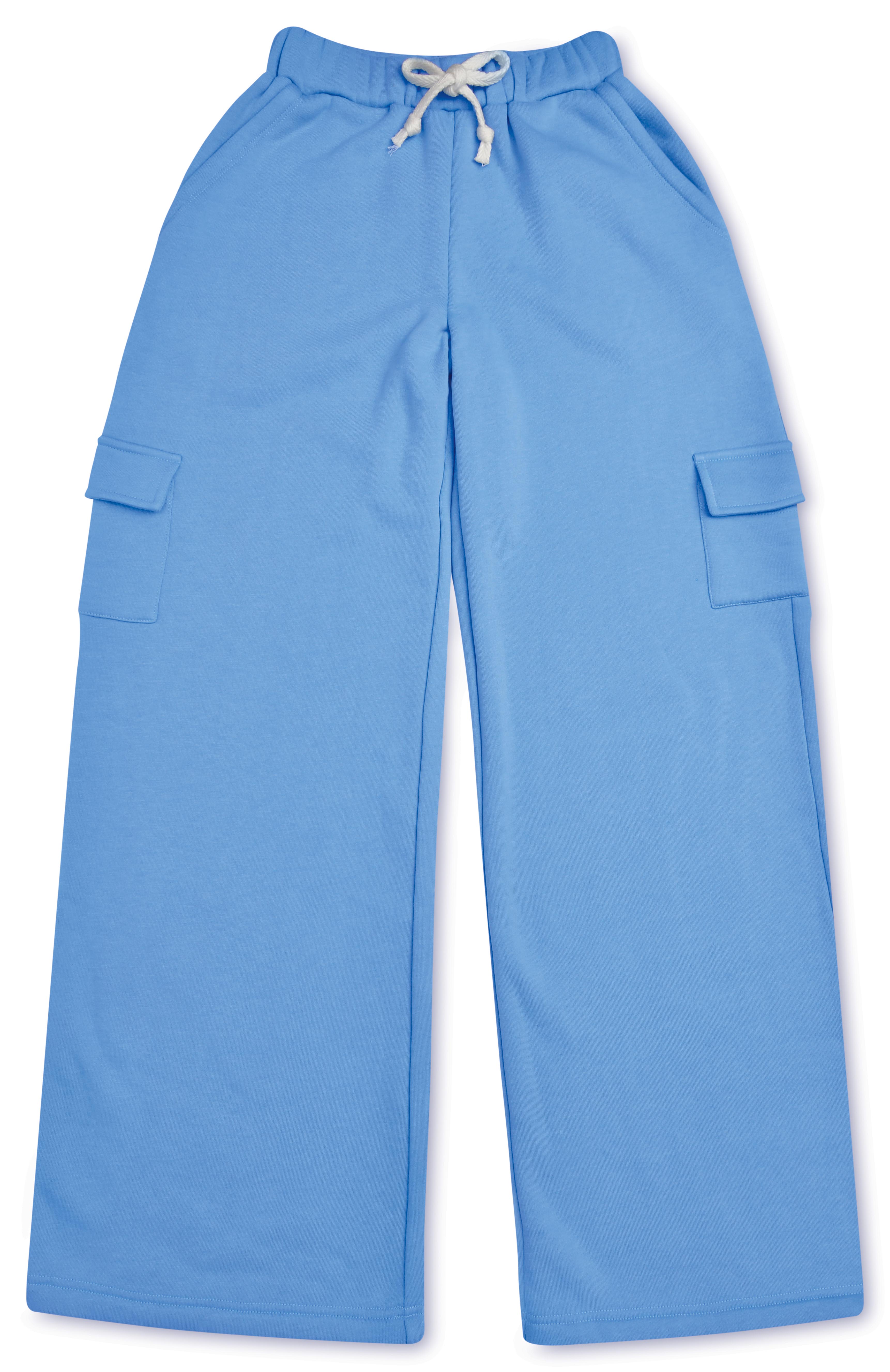 Picture of Bright Blue Cargo Sweatpants (Youth Large (14))