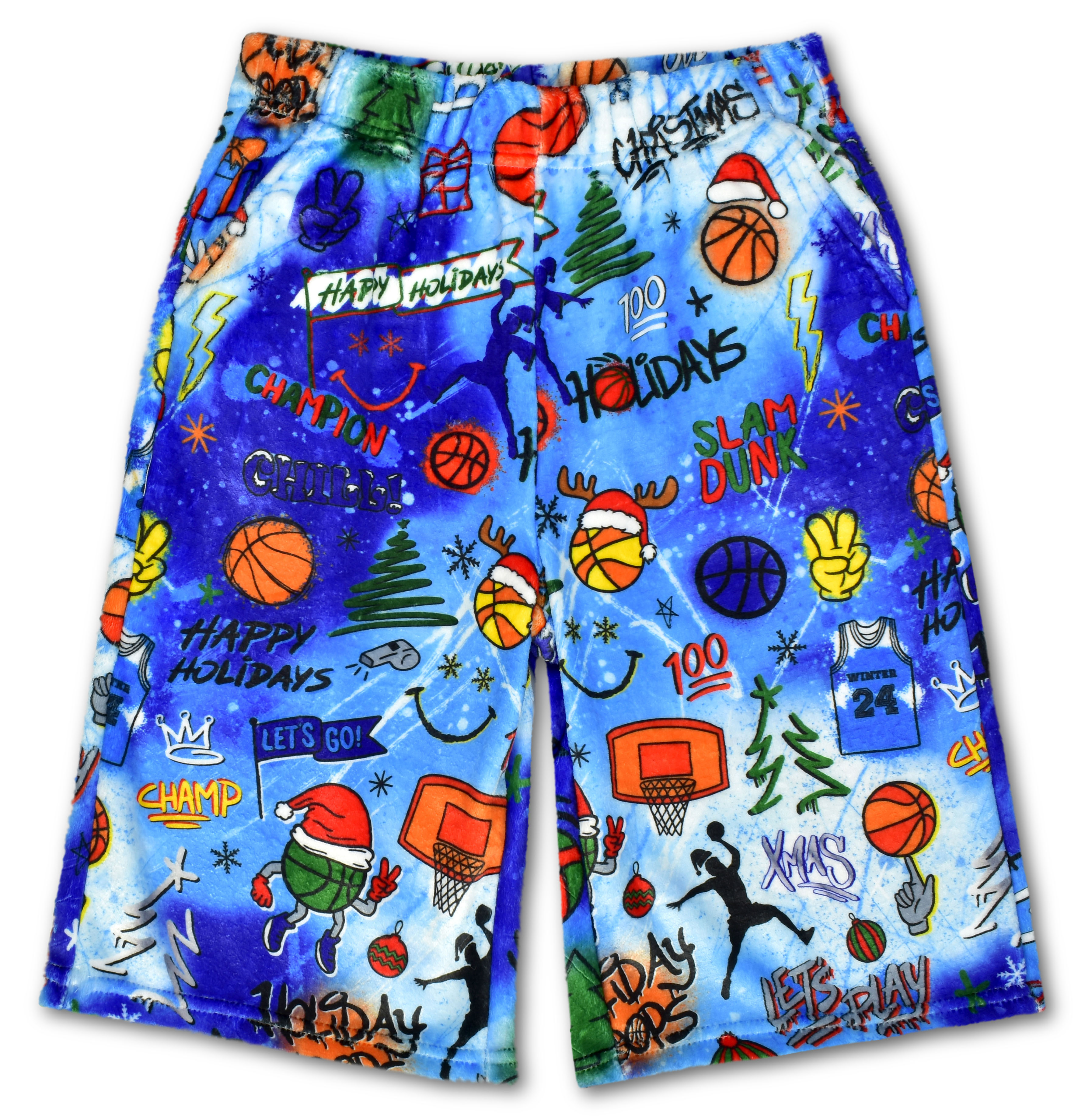 Picture of Corey Paige Holiday Hoops Plush Board Shorts (Larg