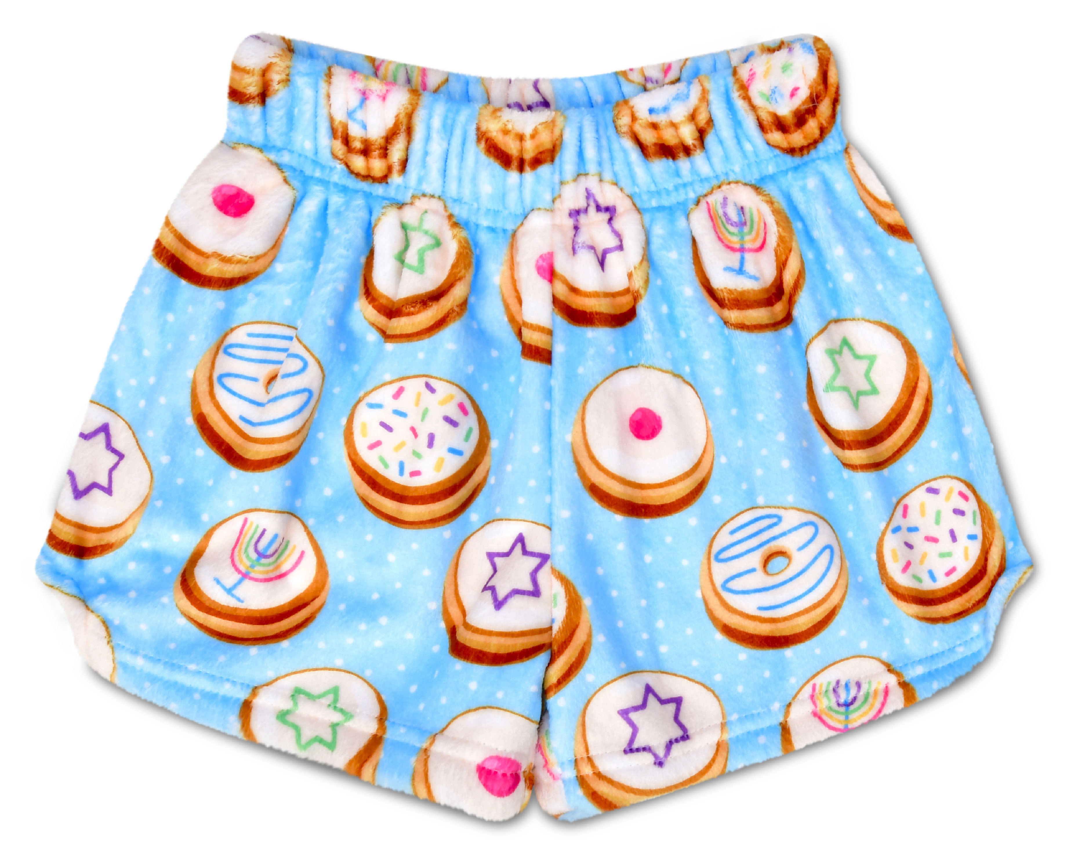 Picture of Sweet Hanukkah Plush Shorts (Adult Small (4-6))