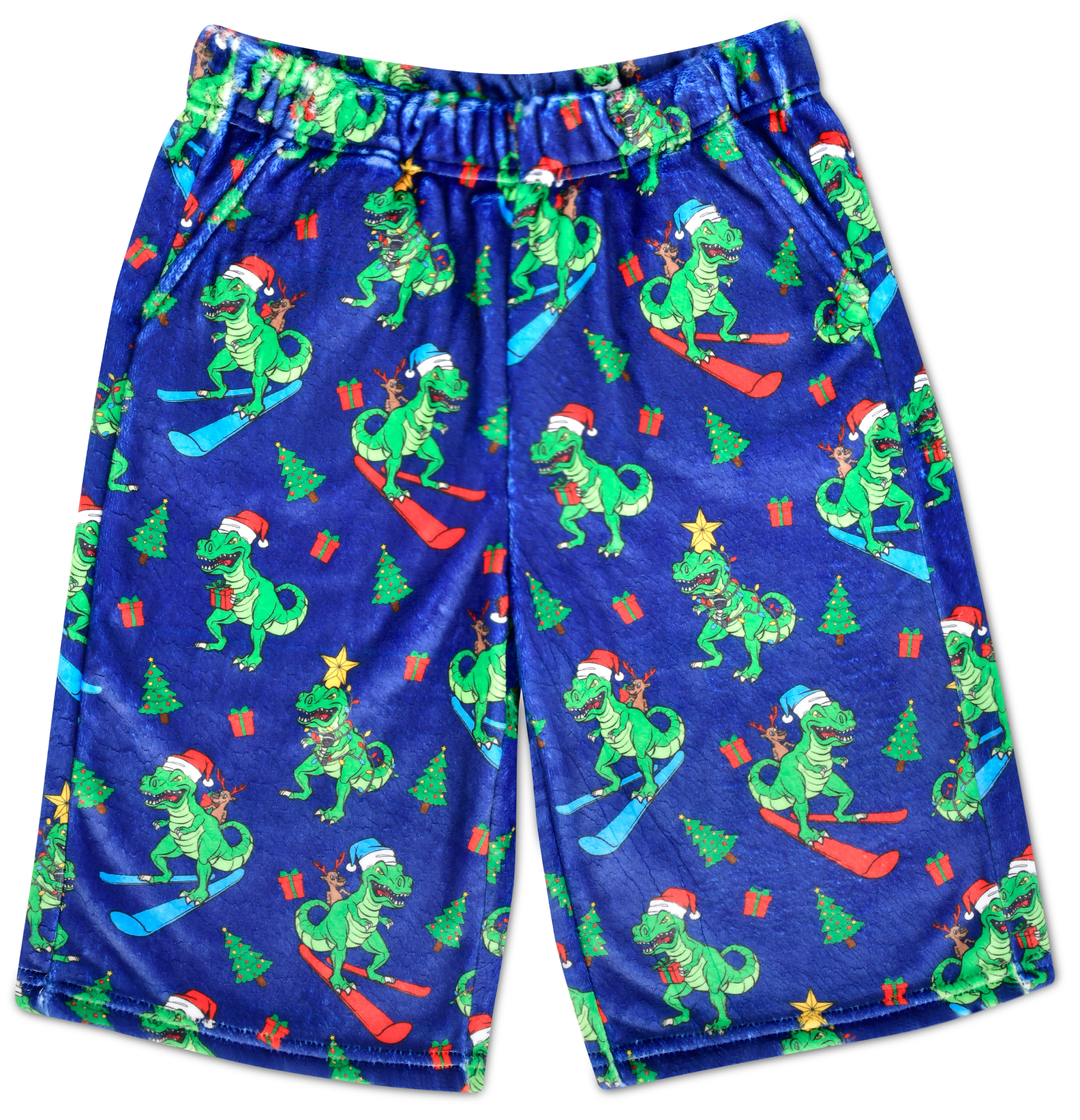 Picture of Roaring Dino Plush Board Shorts (Small -(6-8))