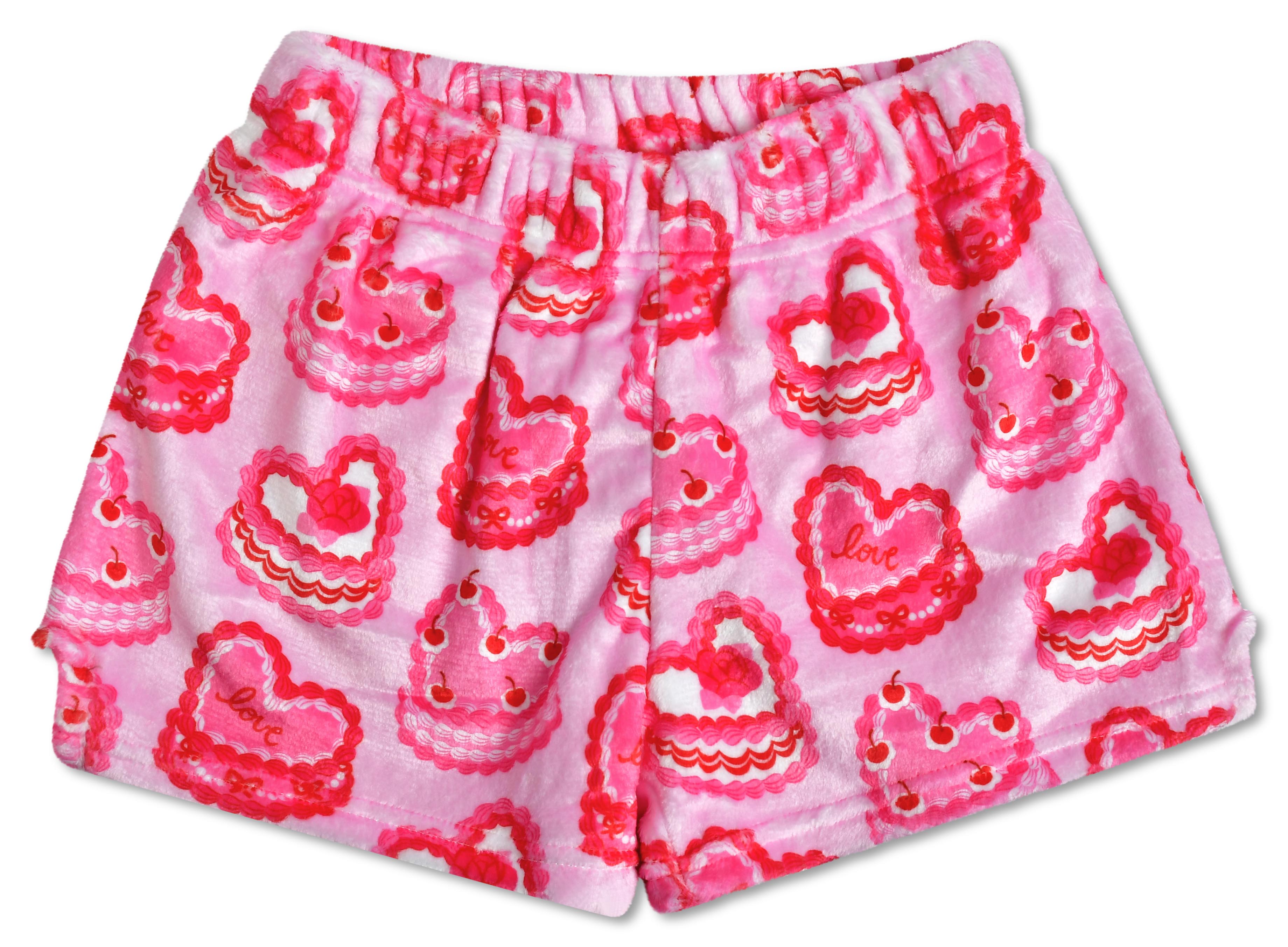 Picture of Heart Cakes Plush Shorts (Large -(14))