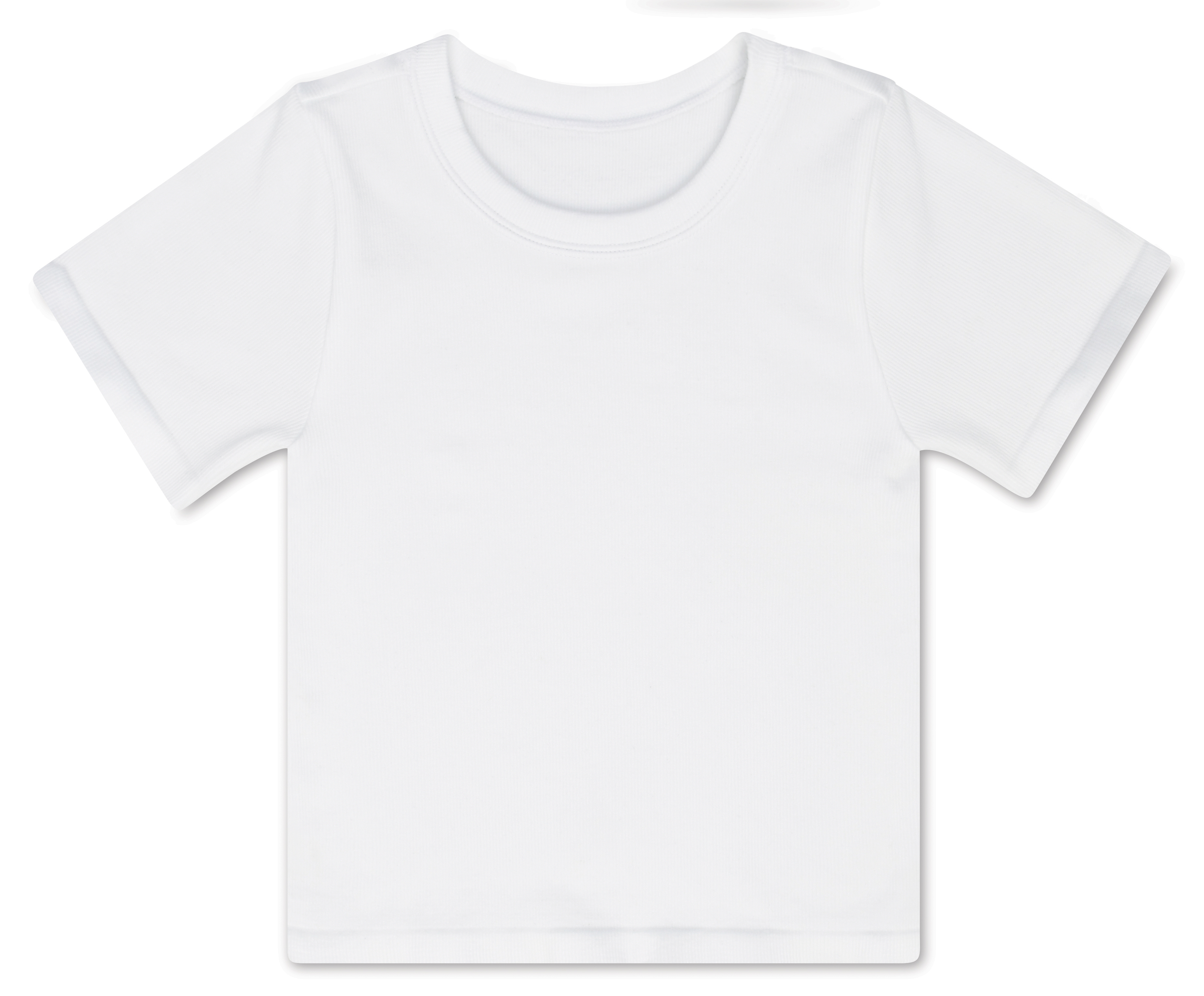Picture of White Ribbed Short Sleeve Shirt (Youth Small/Mediu