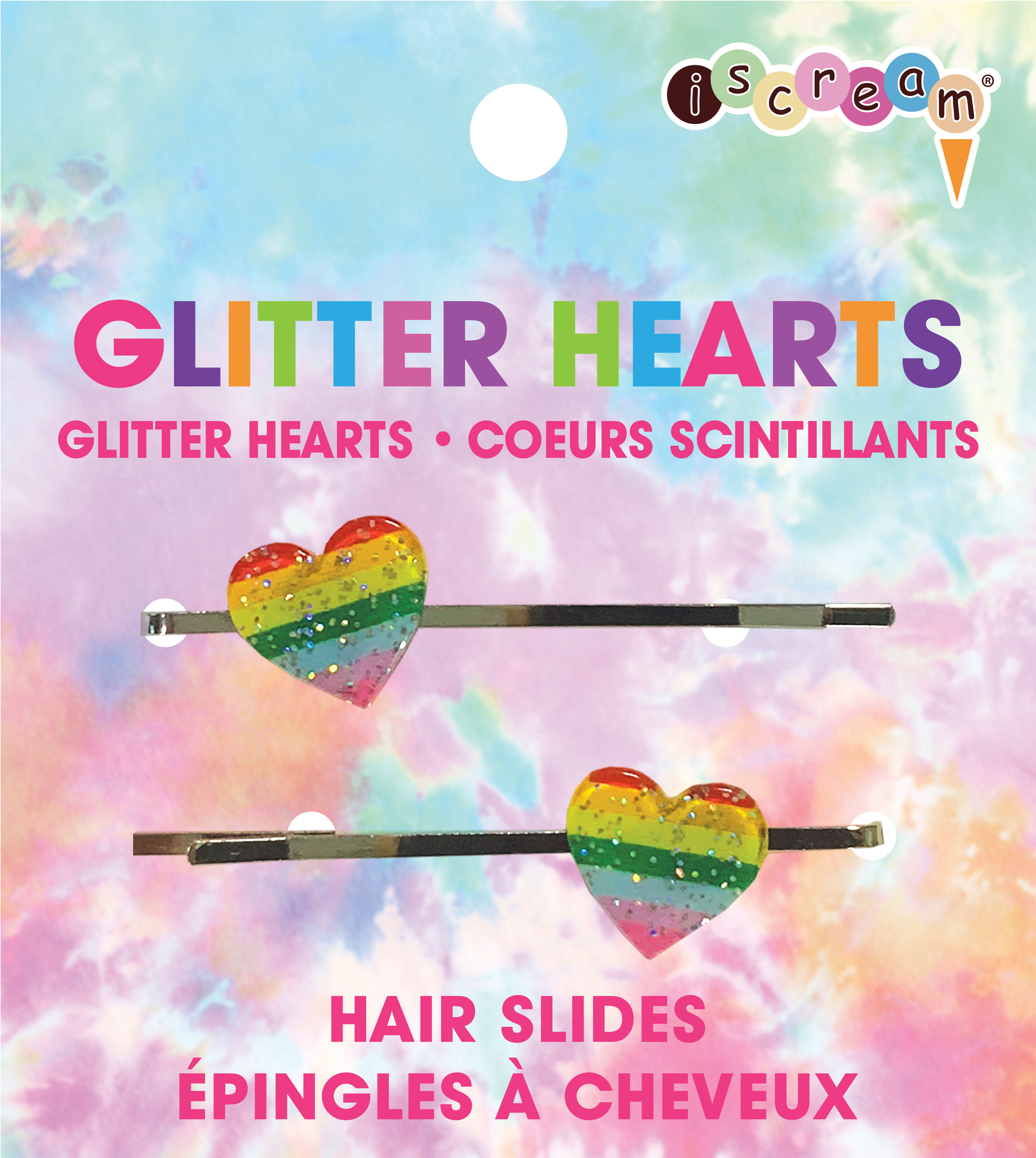 Picture of Glitter Hearts Hair Slides