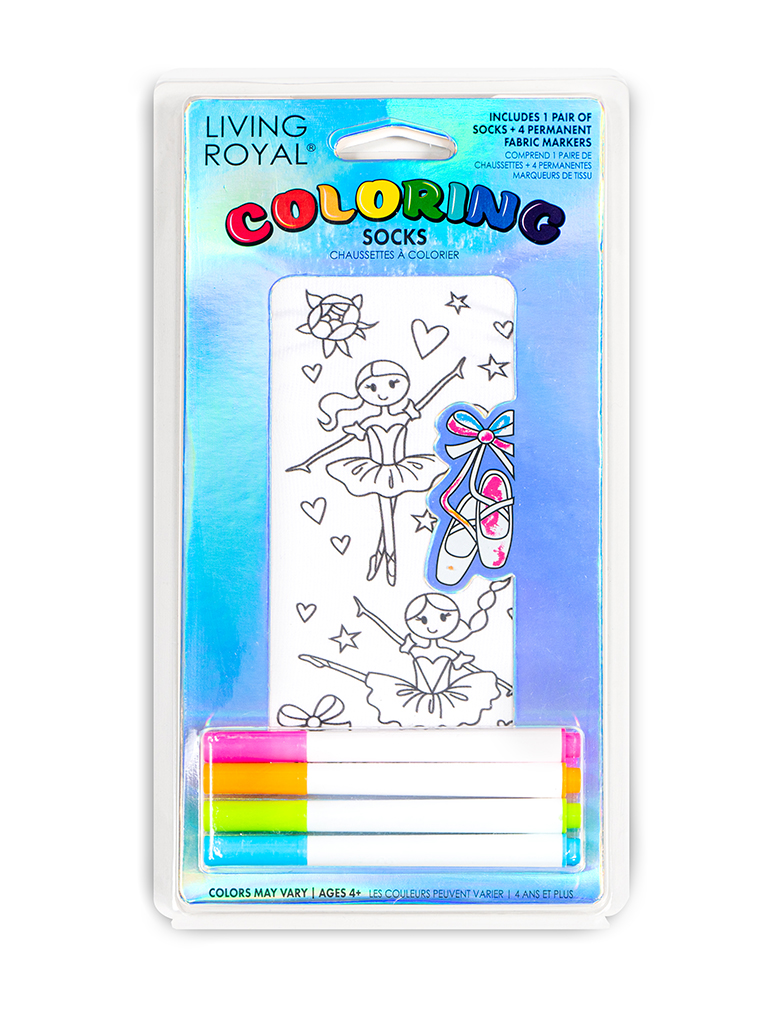 Picture of Ballerina Coloring Socks