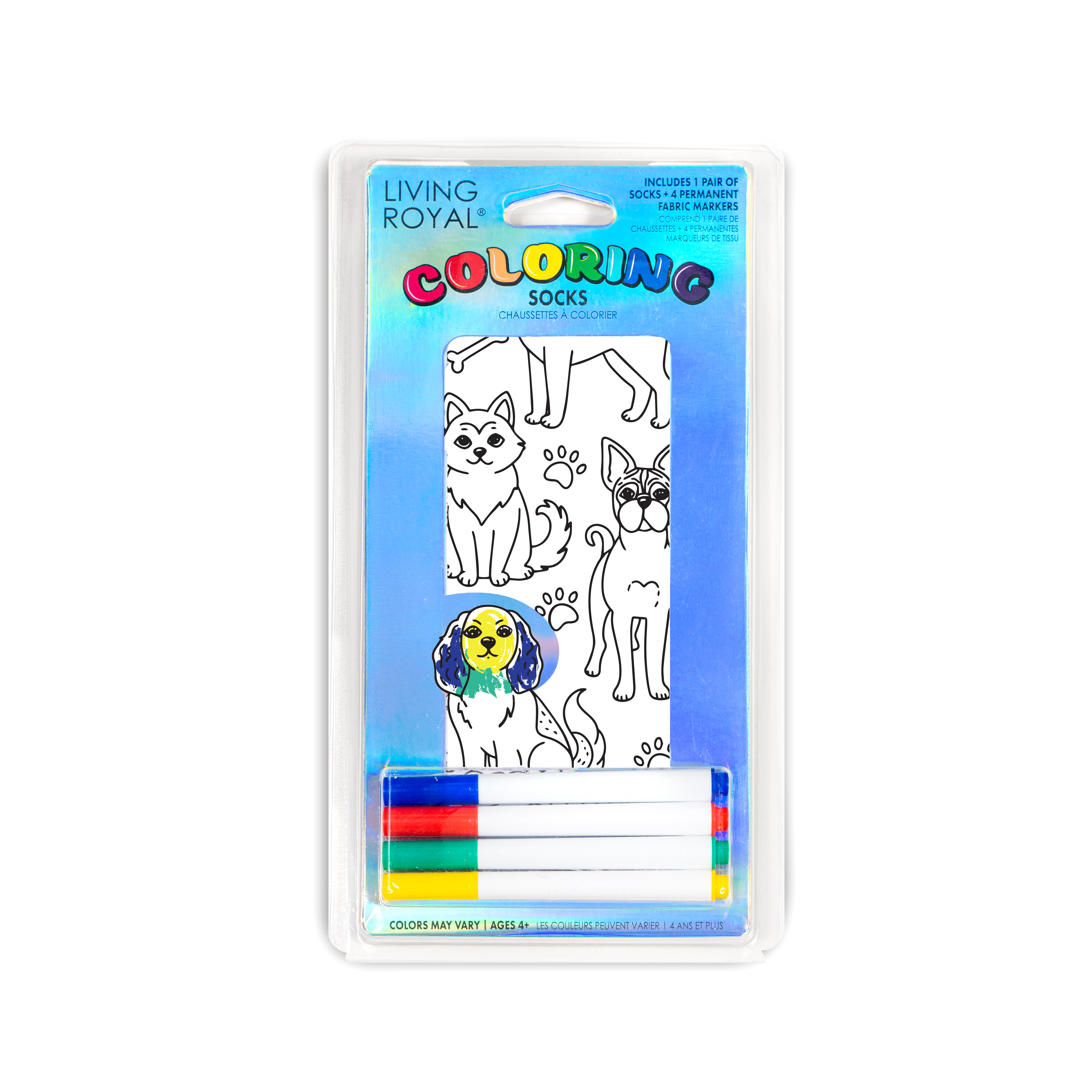 Picture of Dog Days Coloring Socks