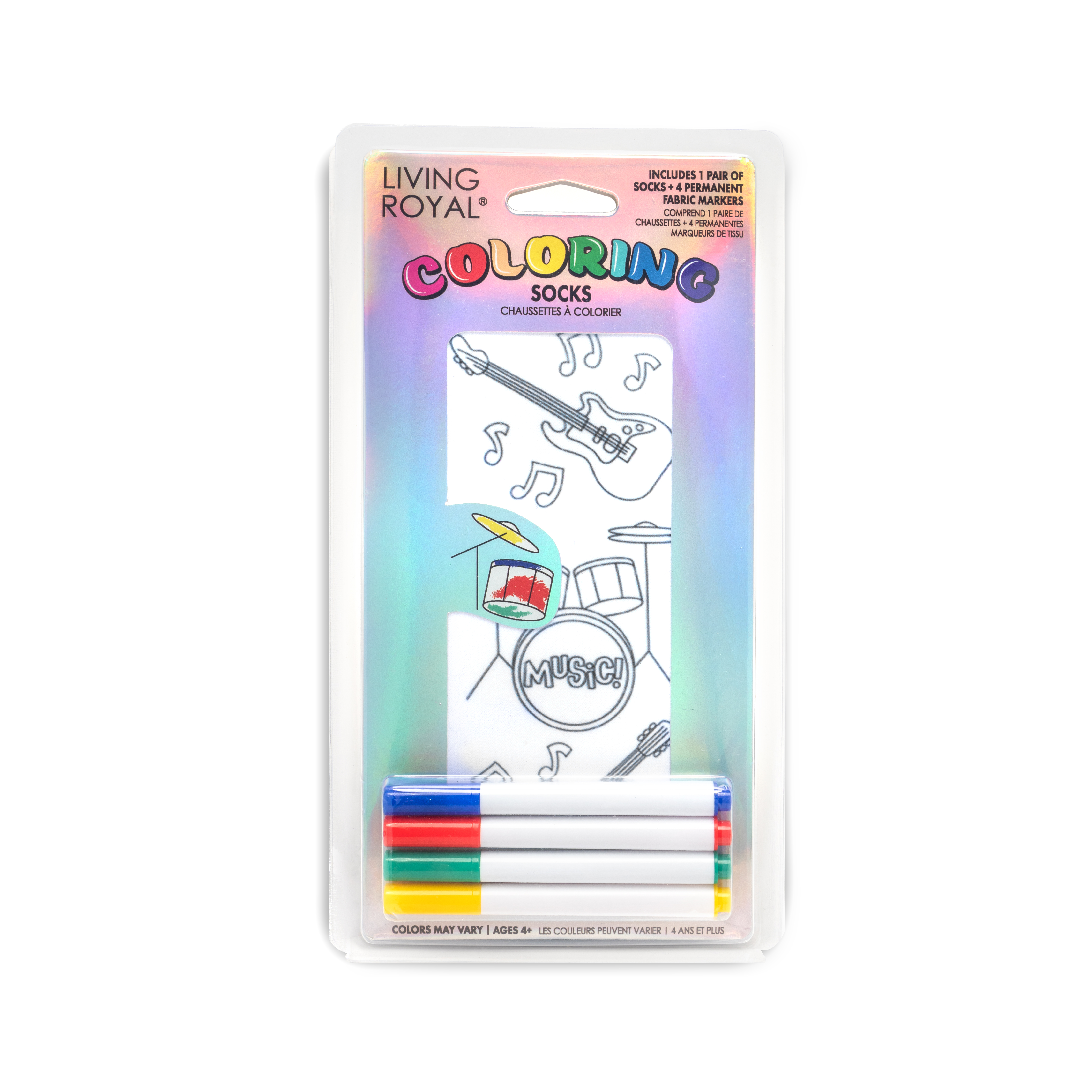 Picture of Music Coloring Socks