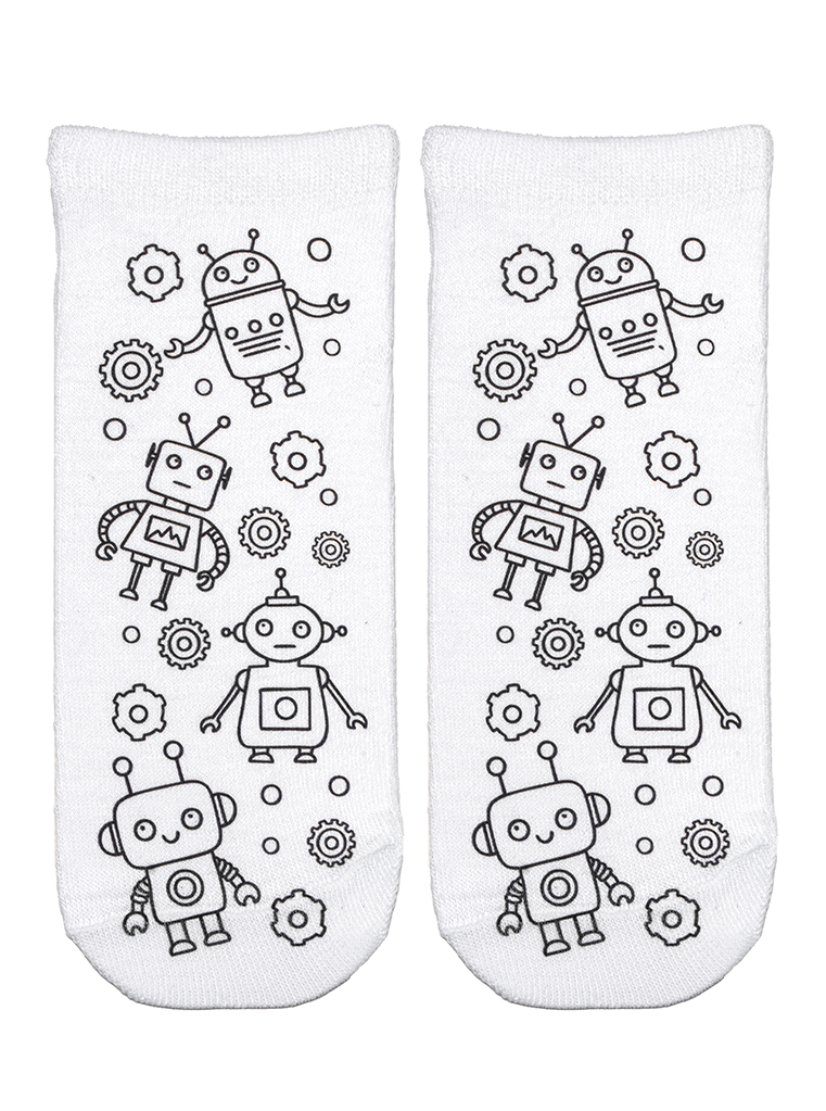 Picture of Robot Coloring Socks