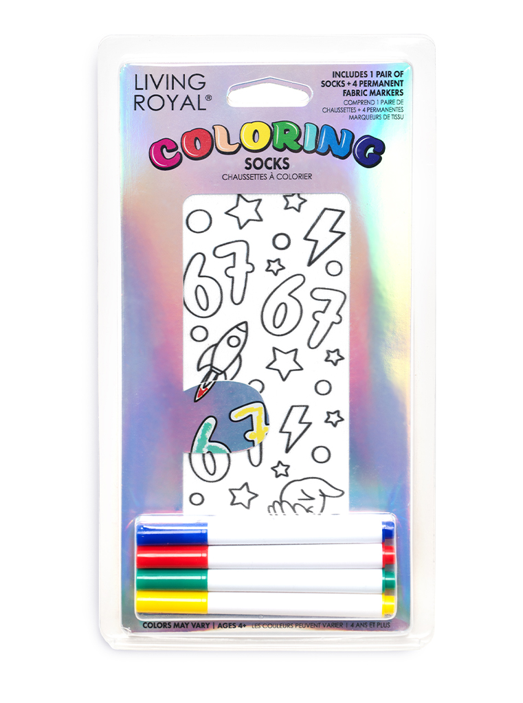 Picture of Six Seven Coloring Socks