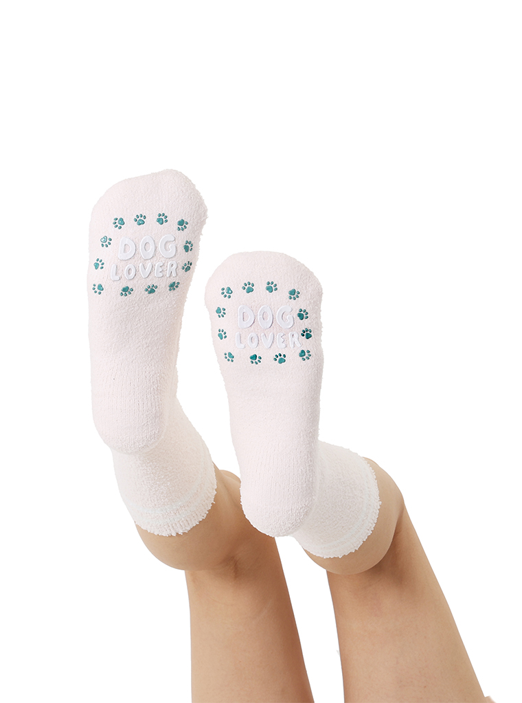 Picture of Dog Lover Fuzzy Crew Socks