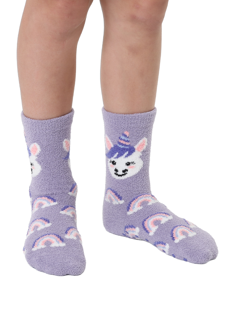 Picture of Unicorn Kids Fuzzy Socks