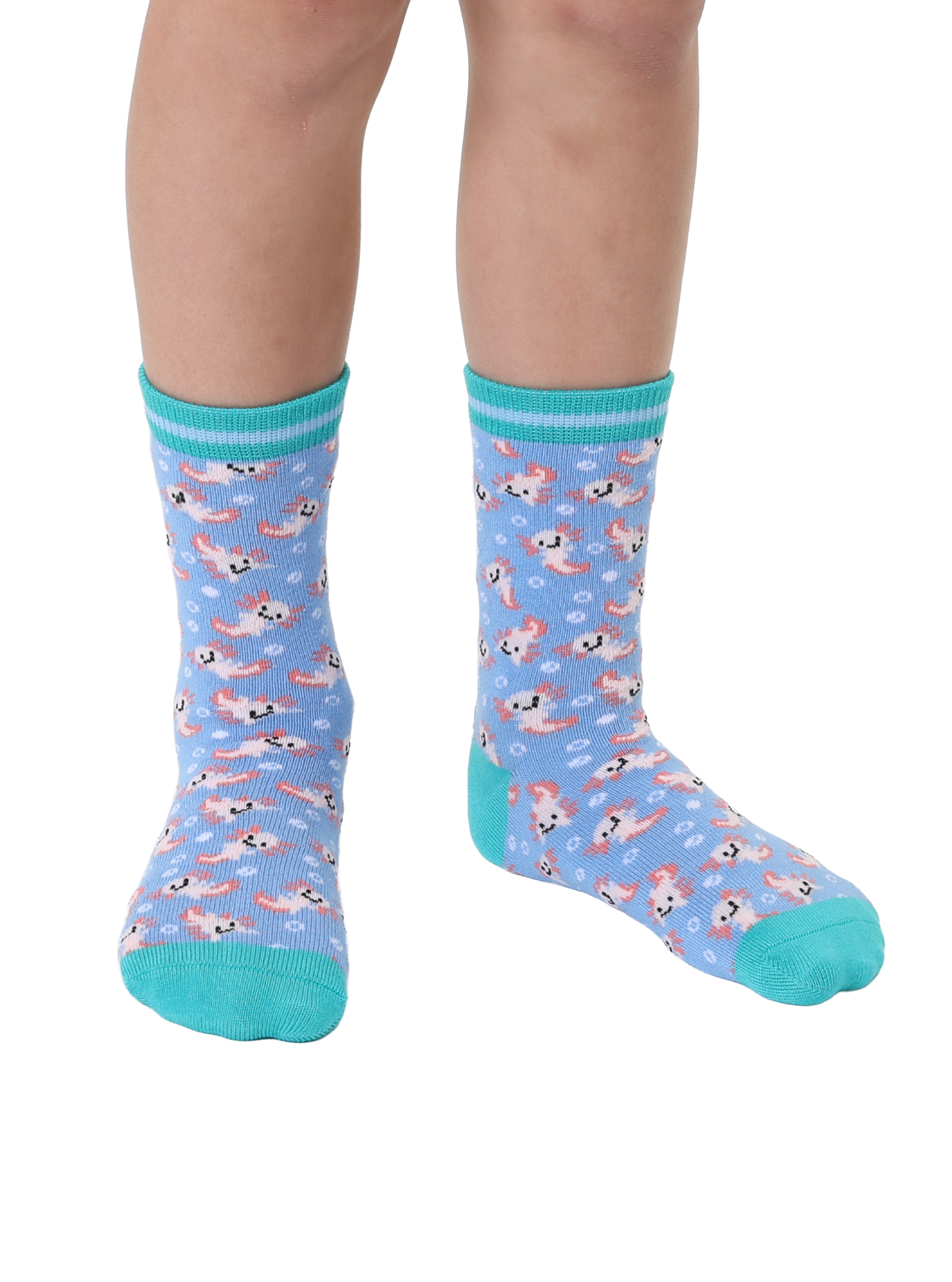 Picture of Axolotl Kids Bamboo Crew Socks