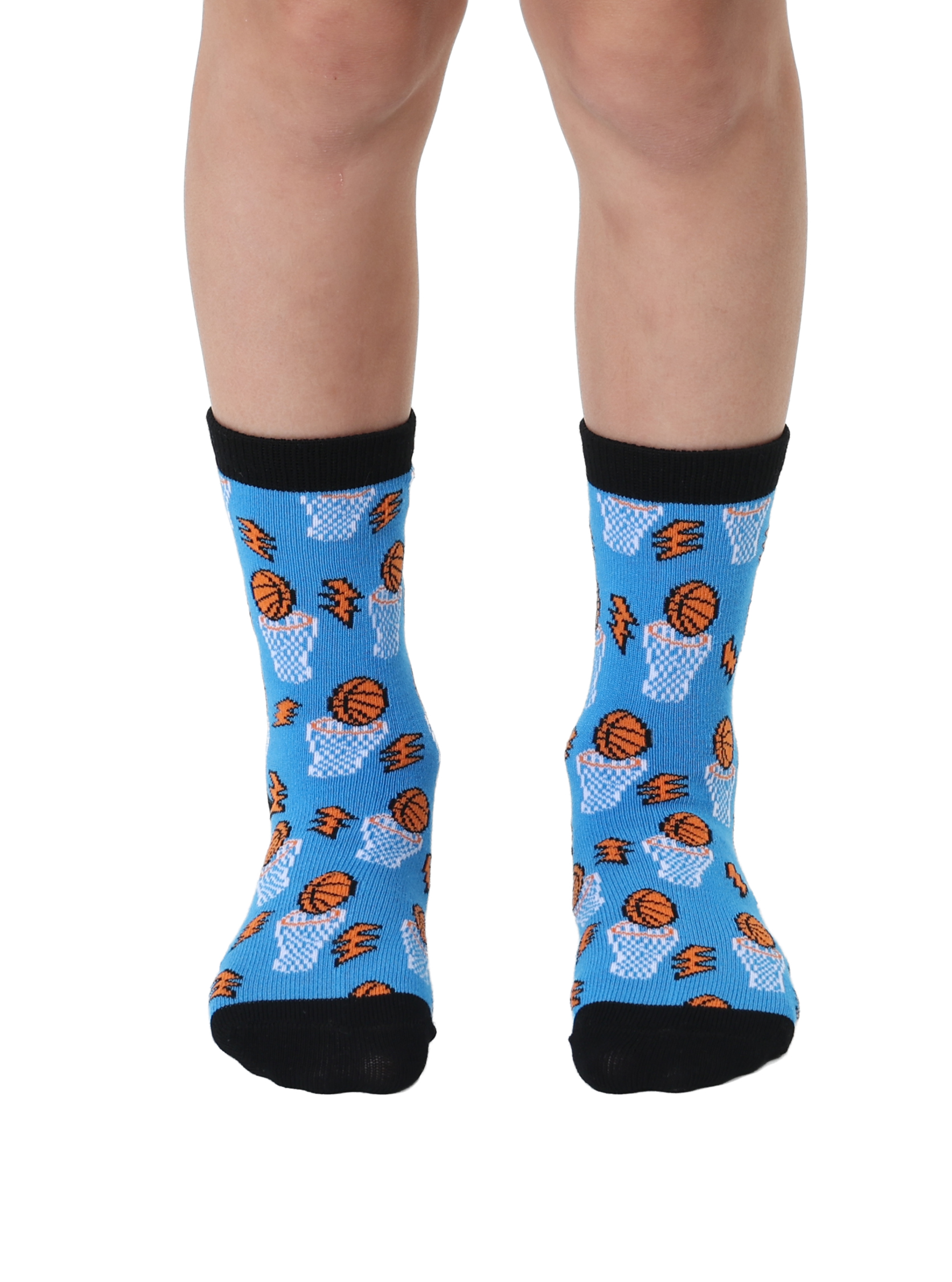 Picture of Basketball Kids Bamboo Crew Socks