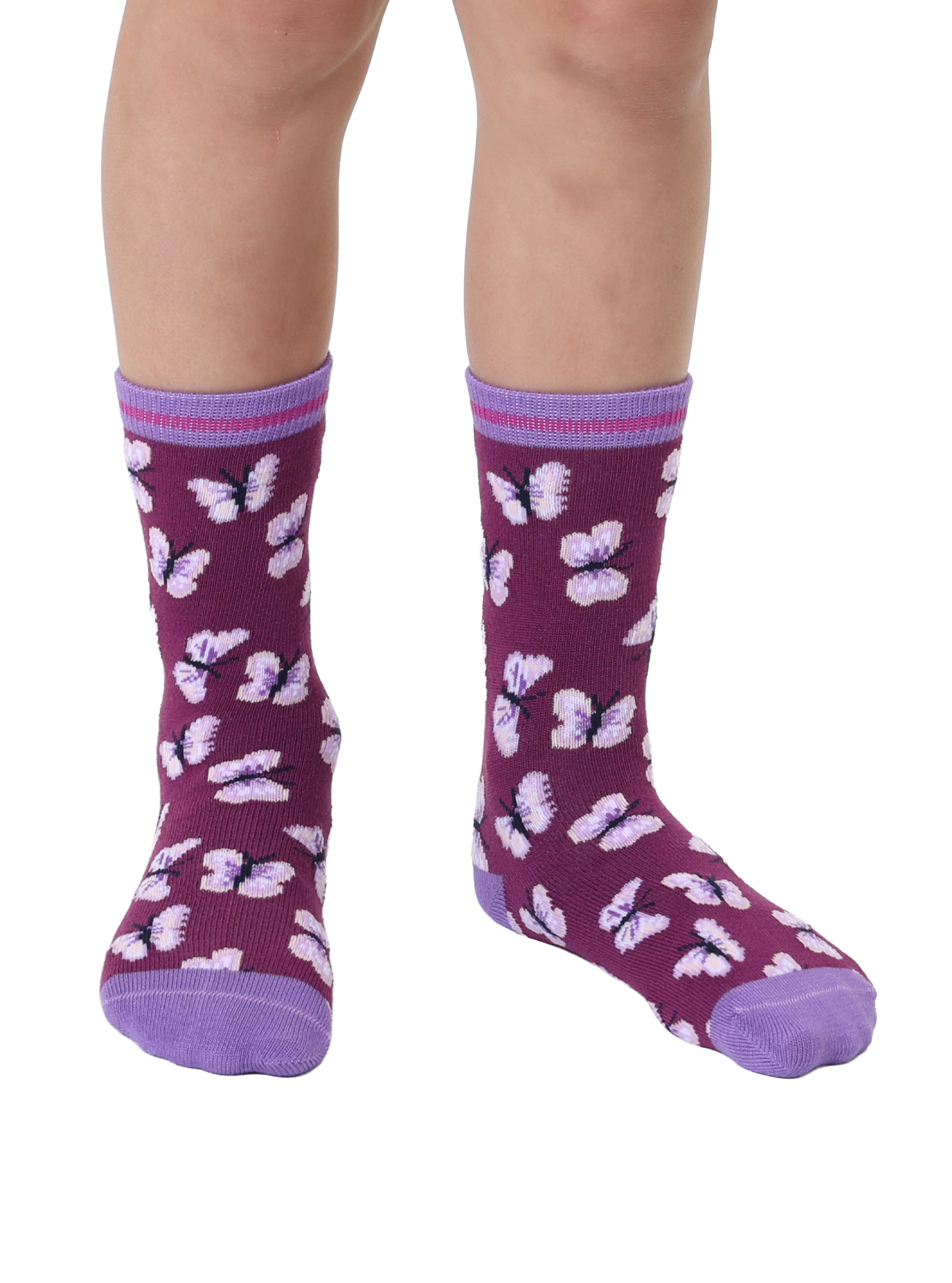 Picture of Butterfly Kids Bamboo Crew Socks