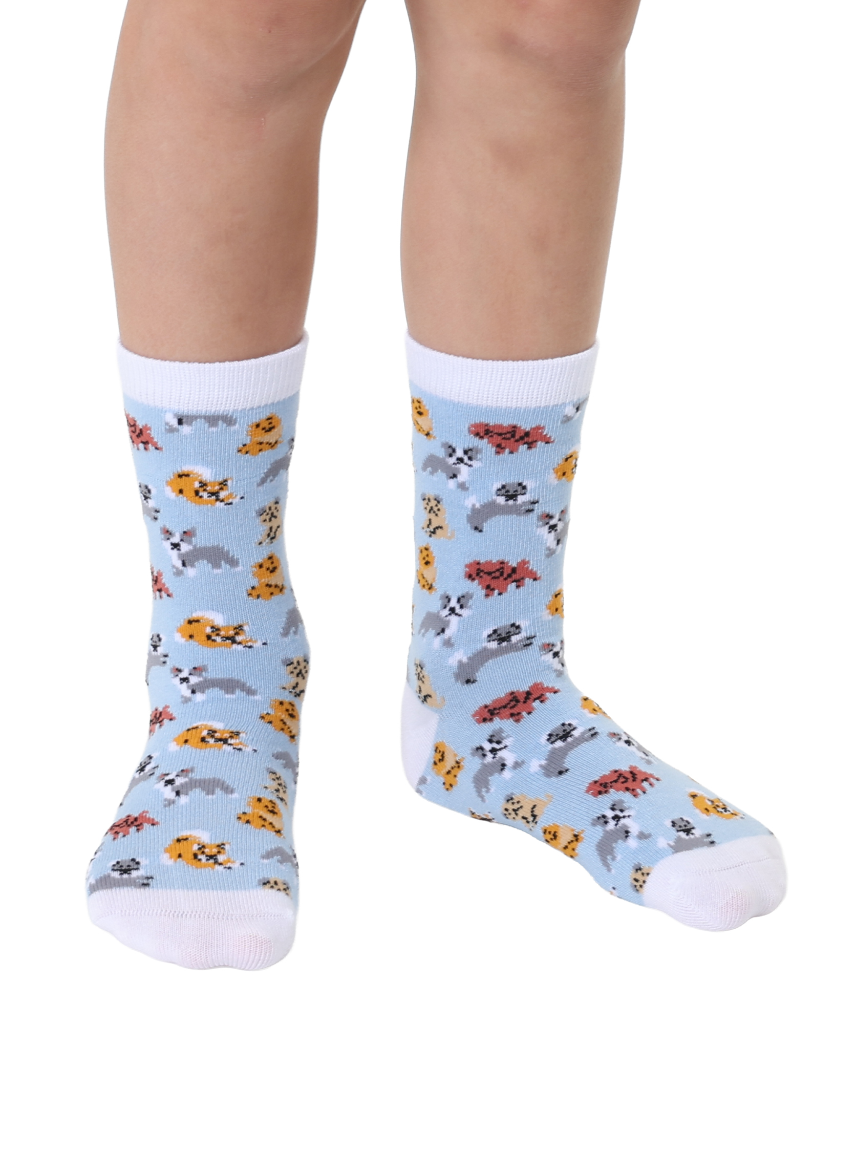 Picture of Dogs Kids Bamboo Crew Socks