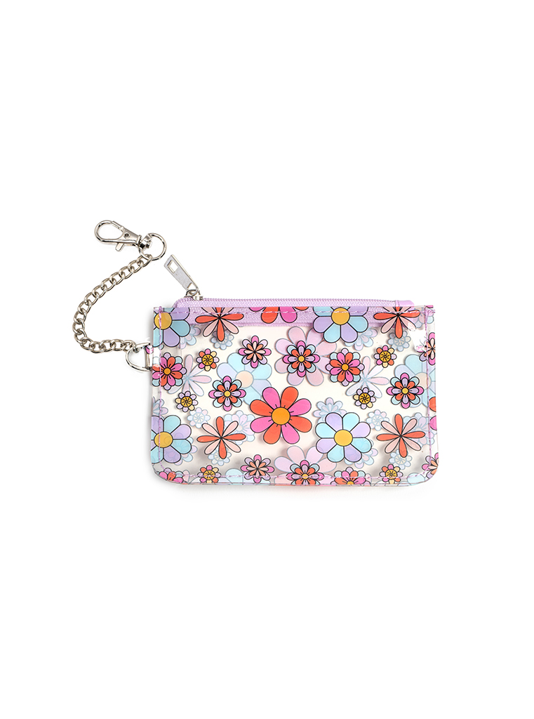 Picture of Clear Flower Key Chain Pouch