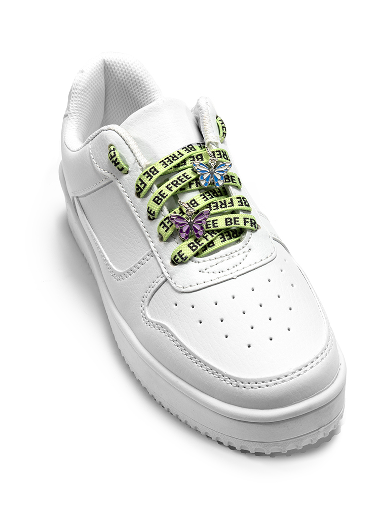 Picture of Be Free Shoe Laces and Charm Set