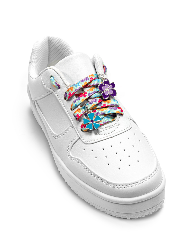 Picture of Flower Power Shoe Laces and Charm Set