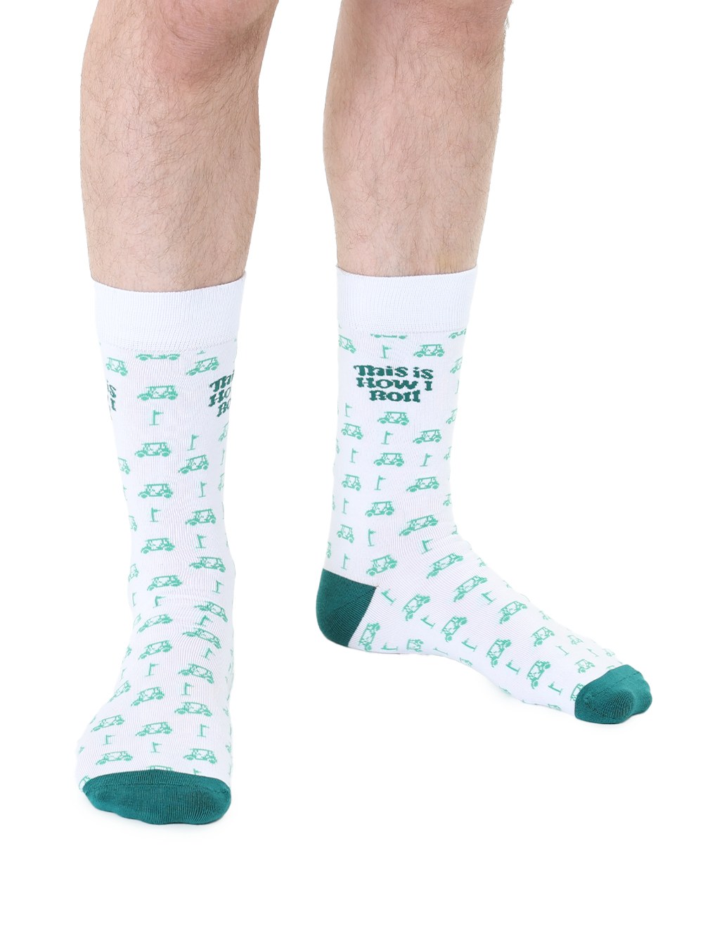 Picture of Golf Cart Mens Bamboo Crew Socks