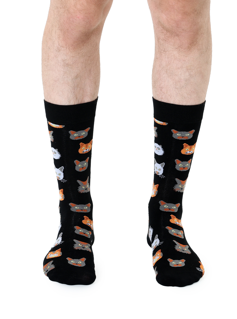 Picture of Cat Mens Bamboo Crew Socks