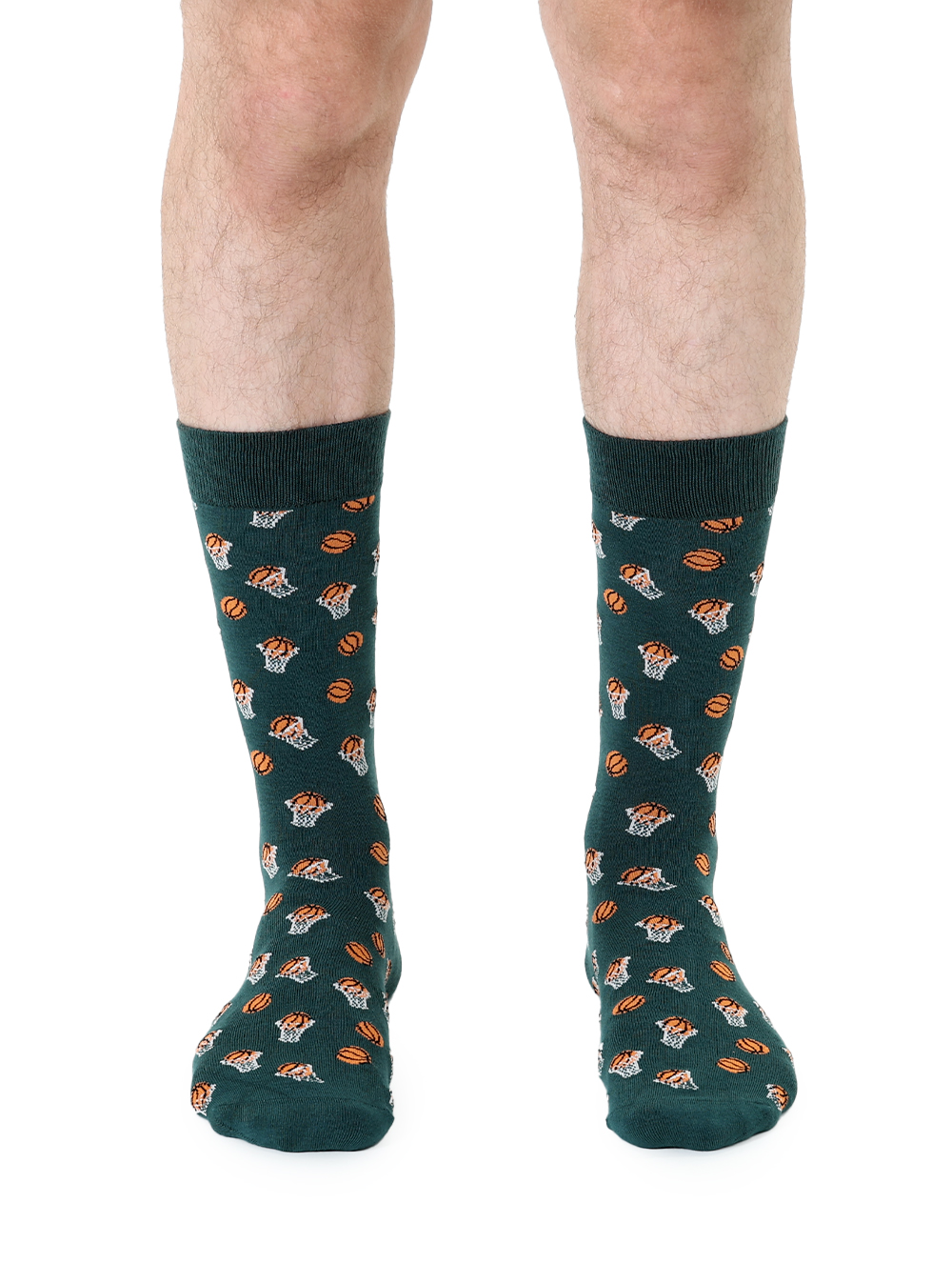 Picture of Basketball Mens Bamboo Crew Socks