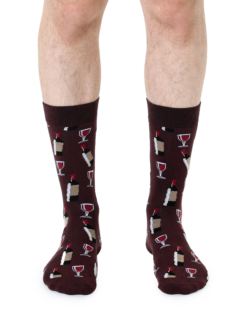 Picture of Wine Mens Bamboo Crew Socks