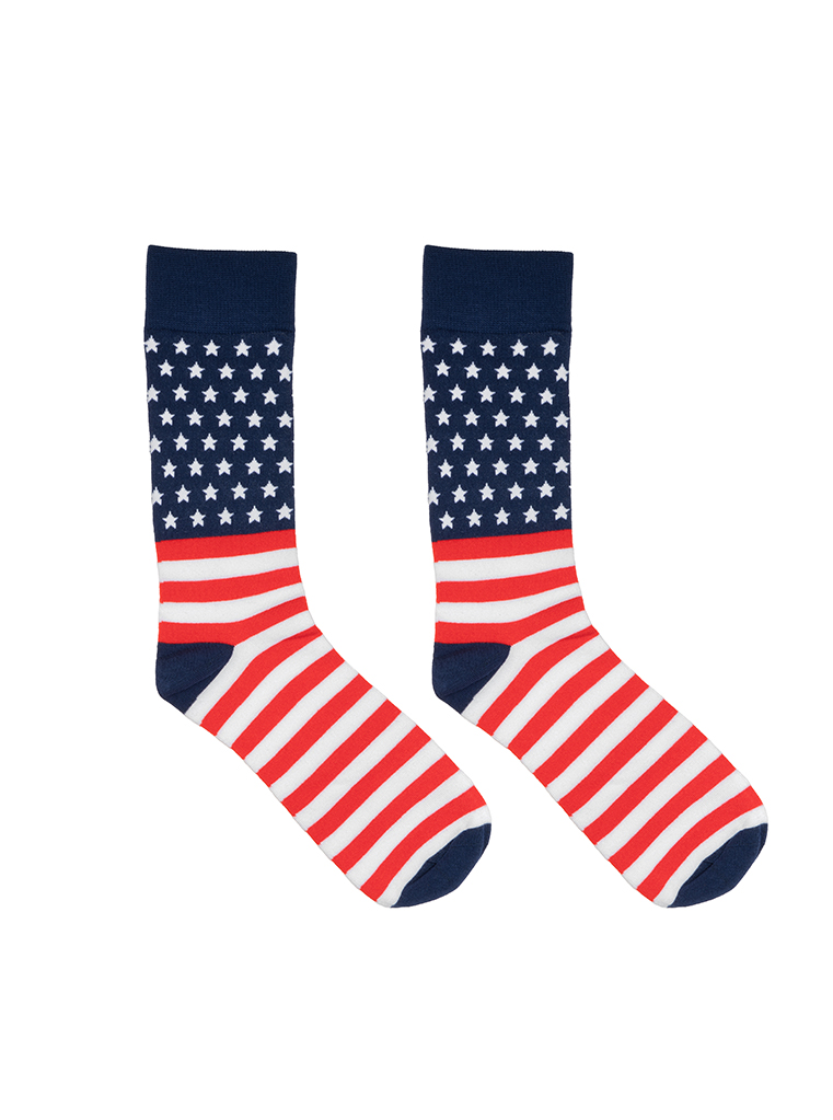 Picture of Flag Mens Bamboo Crew Socks
