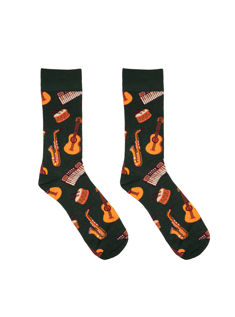 Picture of Music Mens Bamboo Crew Socks