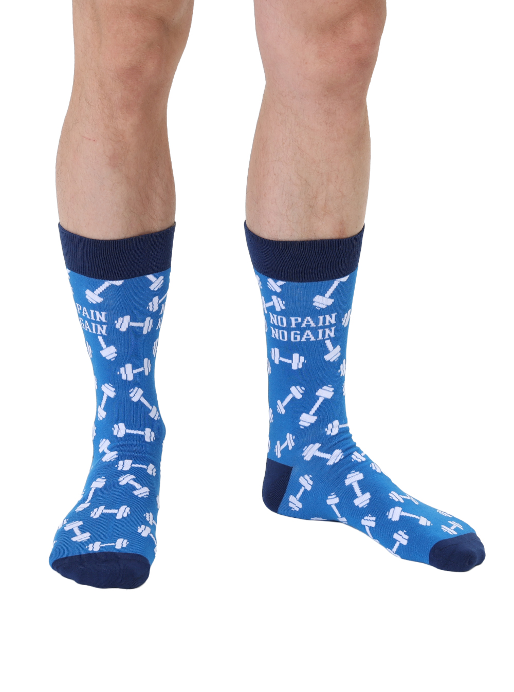 Picture of No Pain No Gain Mens Bamboo Crew Socks