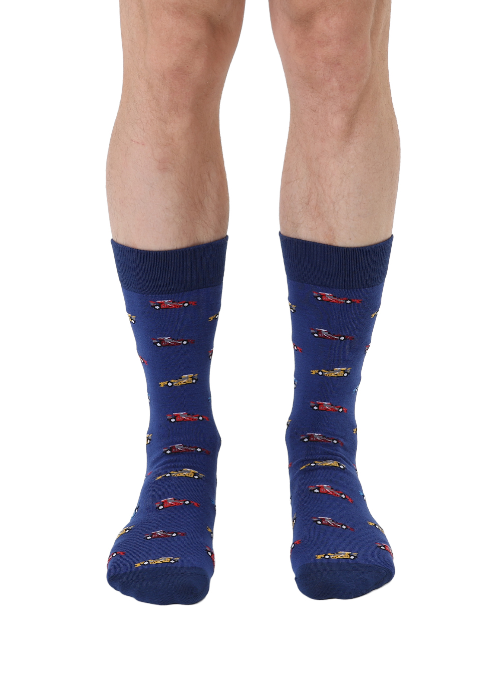 Picture of Race Car Mens Bamboo Crew Socks