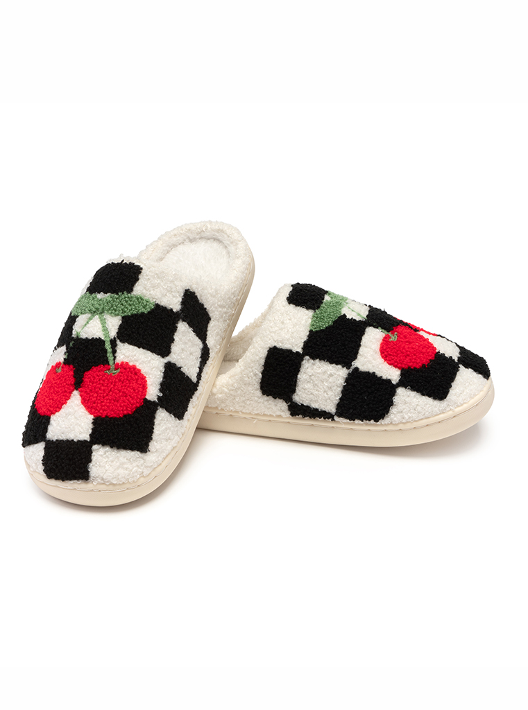 Picture of Checker Cherries Slippers Small/Medium