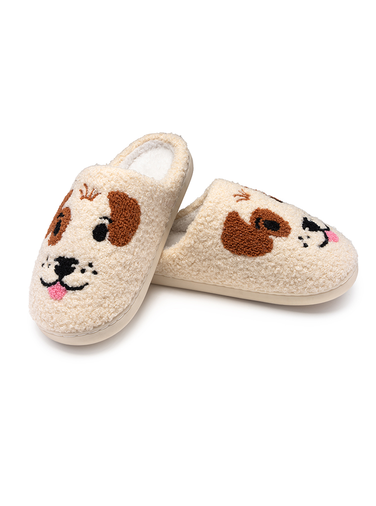 Picture of Dog Face Slippers Medium/ Large