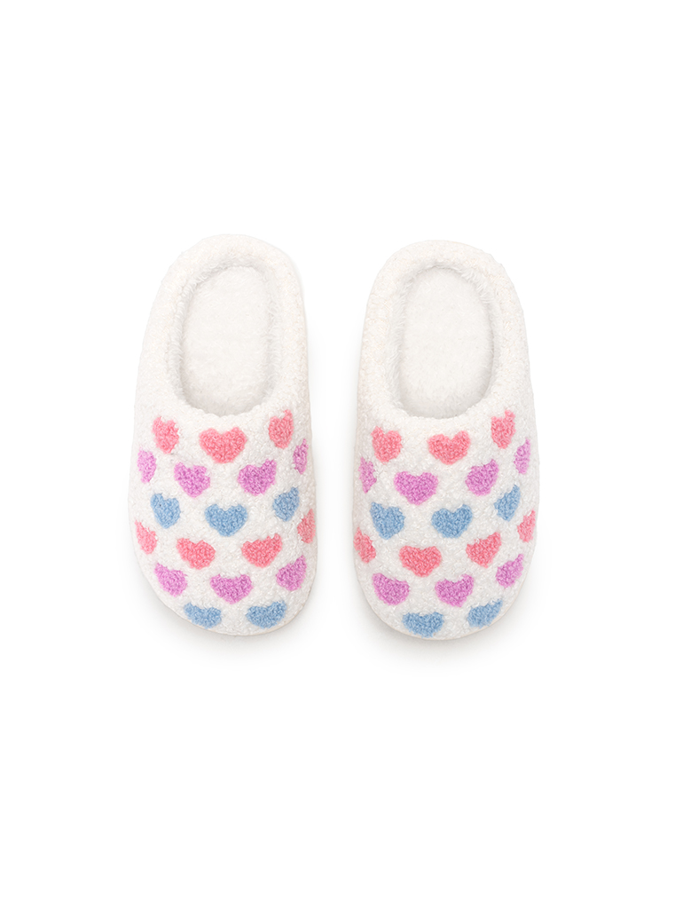 Picture of Pastel Heart Kids Slippers Pack 2lil 2big