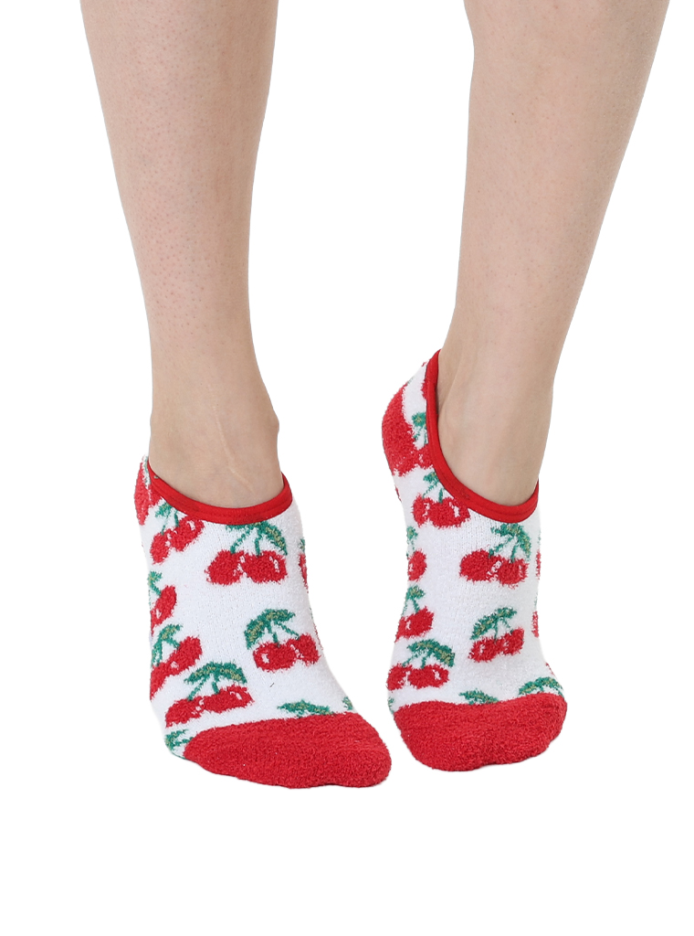 Picture of Strawberry Fuzzy Slipper Sock