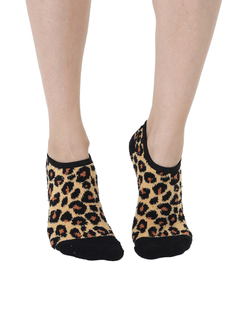 Picture of Animal Print Fuzzy Slipper Sock