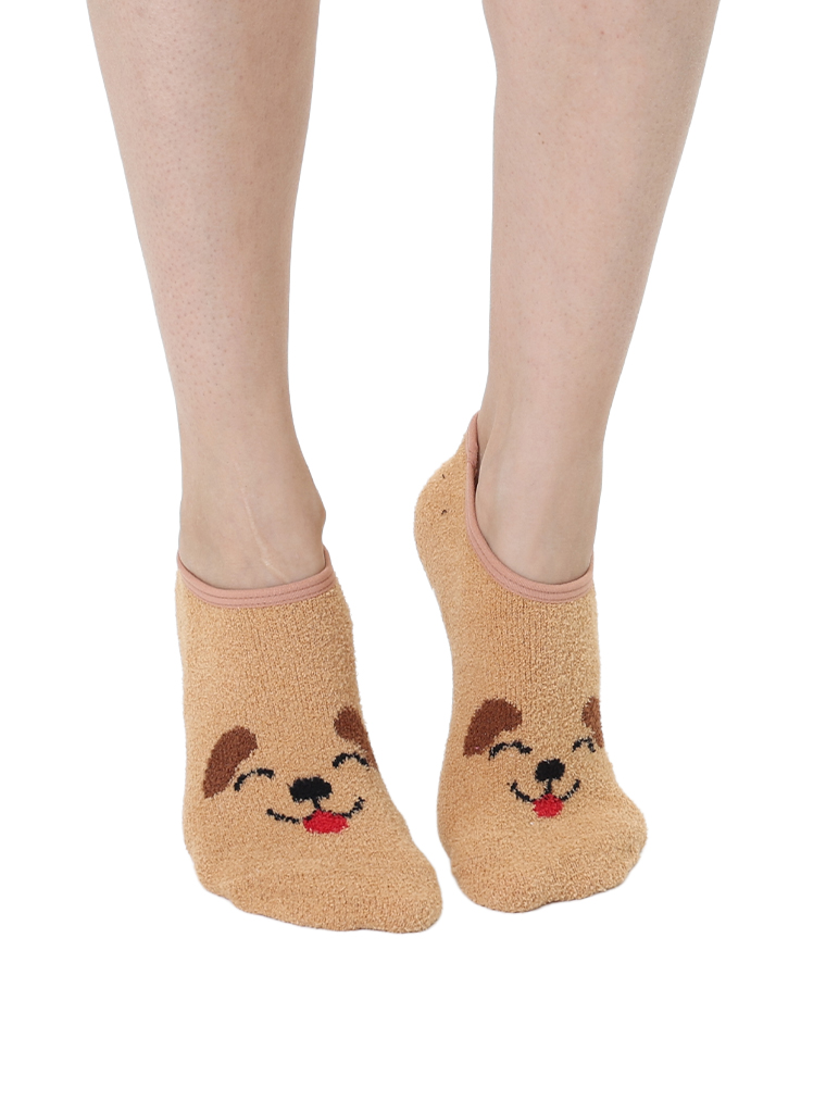 Picture of Dog Fuzzy Slipper Sock