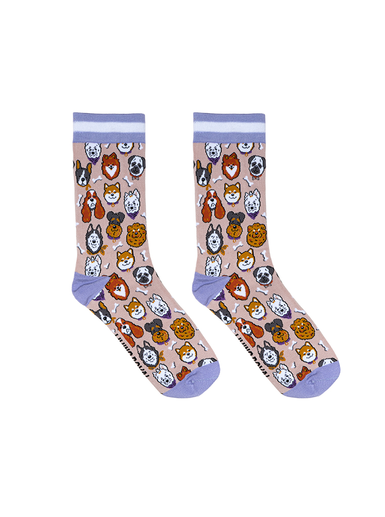 Picture of Dog Womens Bamboo Crew Socks