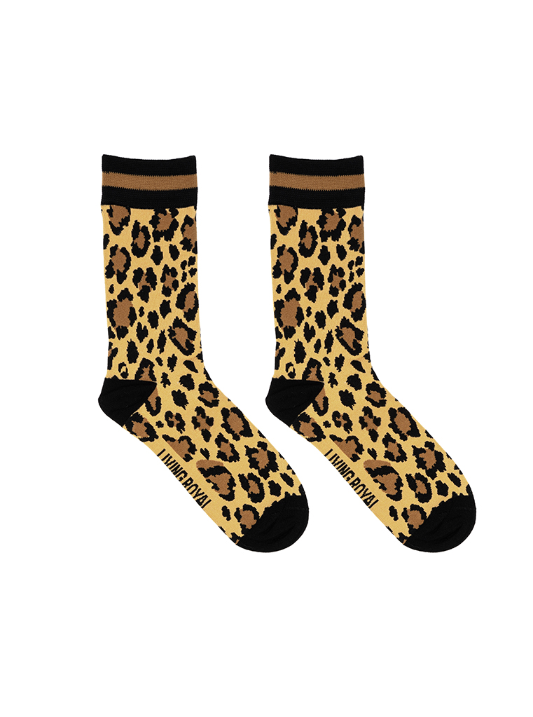 Picture of Cheetah Womens Bamboo Crew Socks