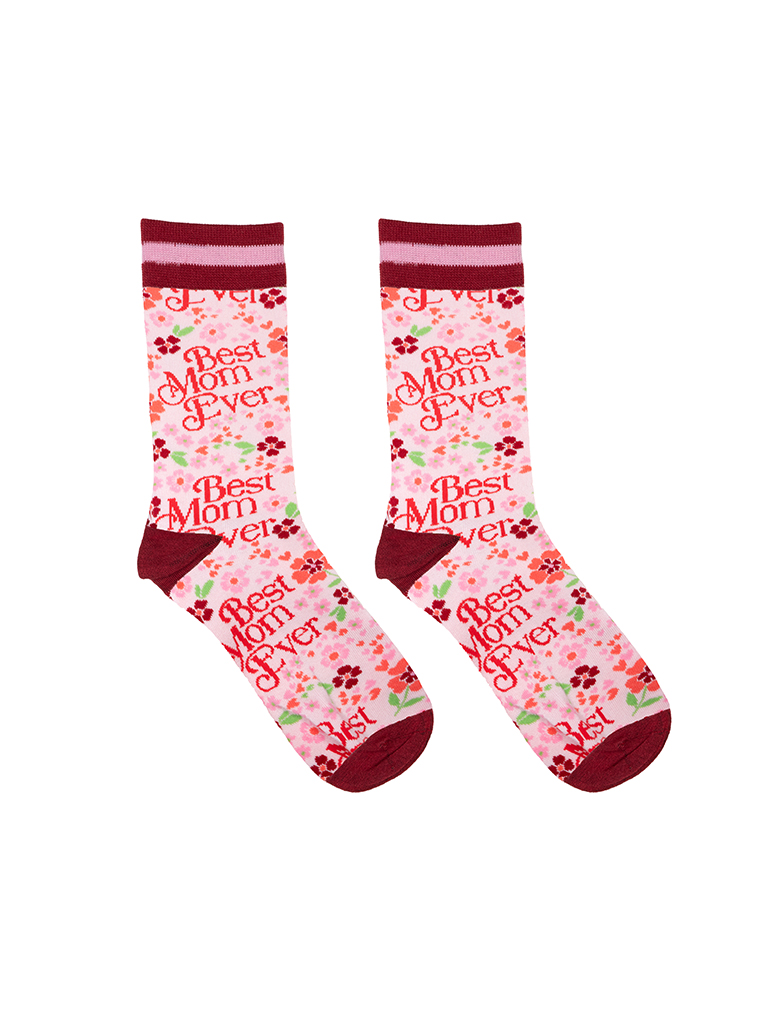Picture of Best Mom Womens Bamboo Crew Socks