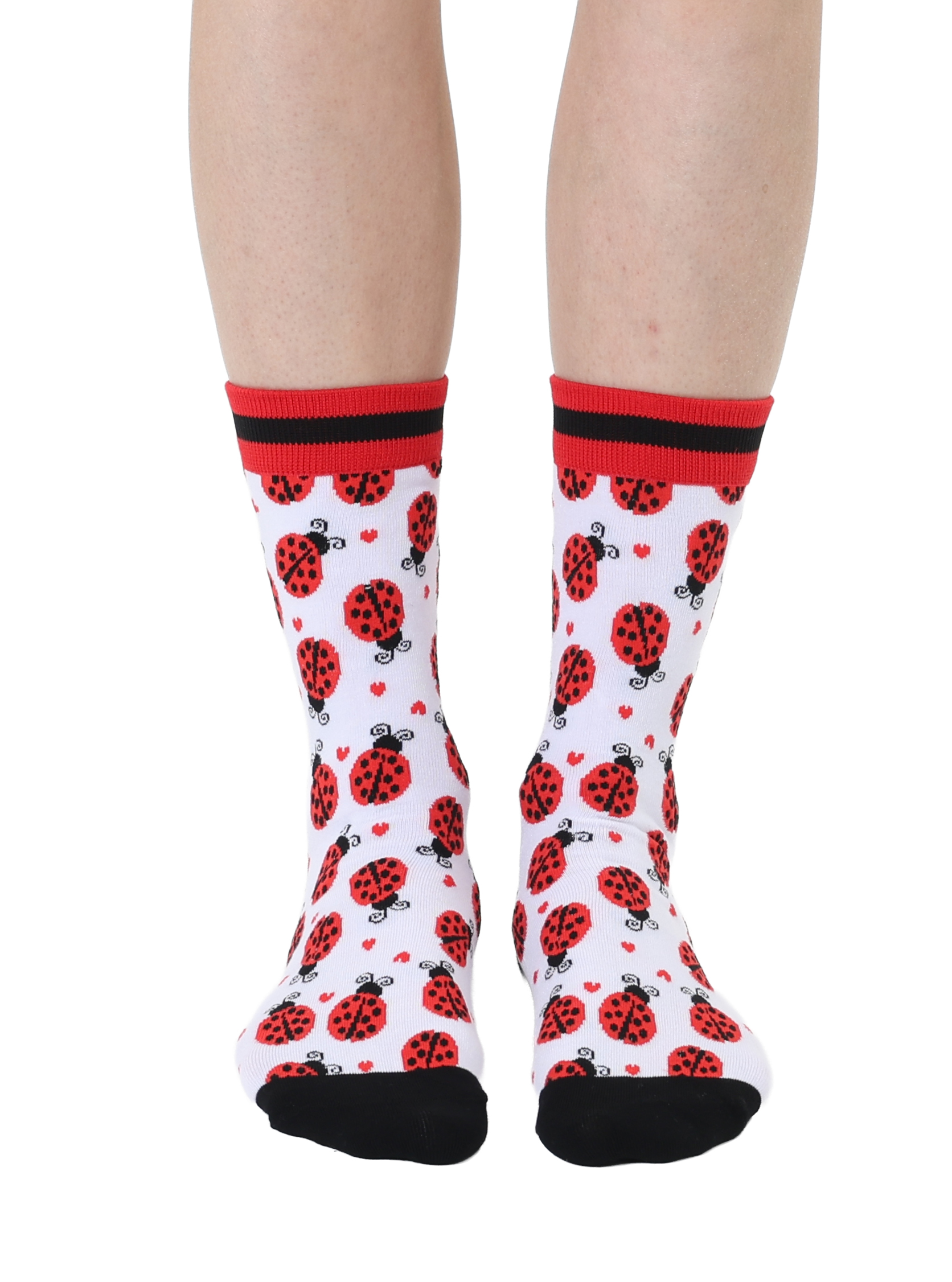 Picture of Ladybug Women's Bamboo Crew Socks