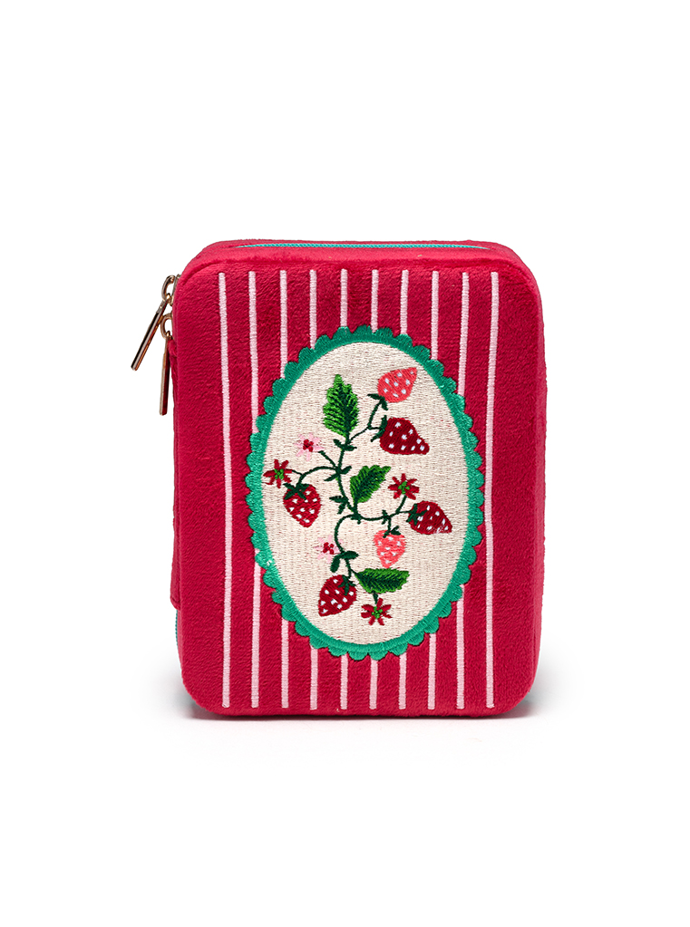 Picture of Strawberry Jewelry Zip Case
