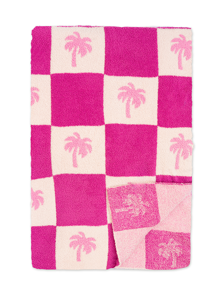 Picture of Pink Palm Blanket