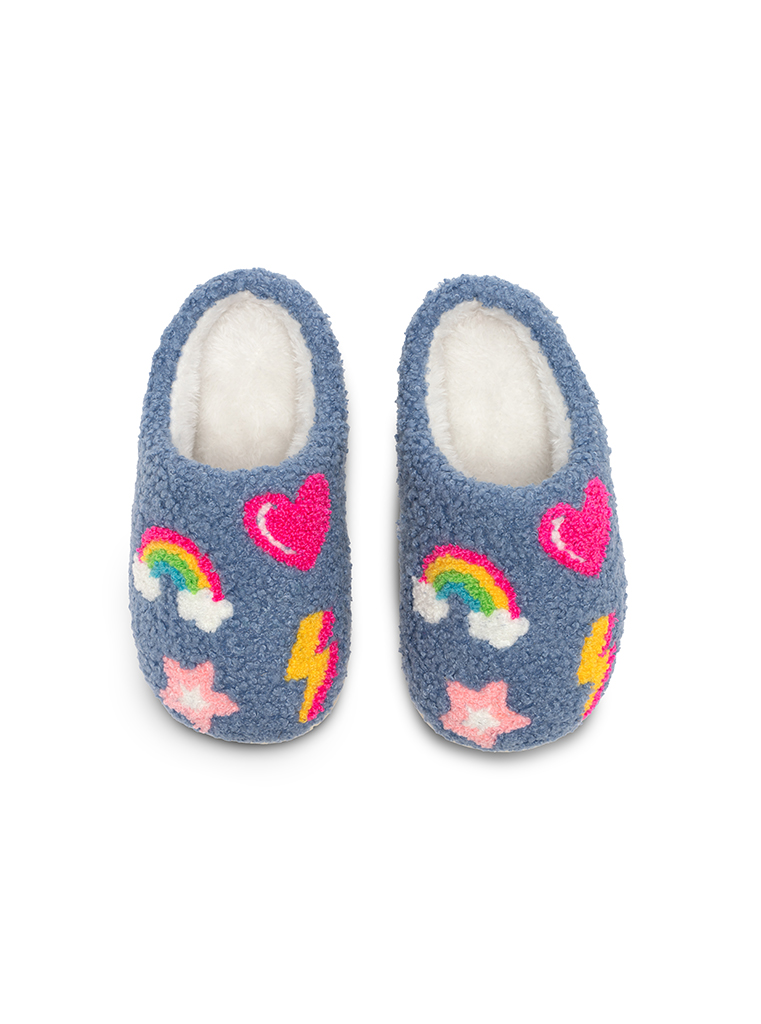 Picture of Kids Denim Patch Slipper pack 2Lil 2Big