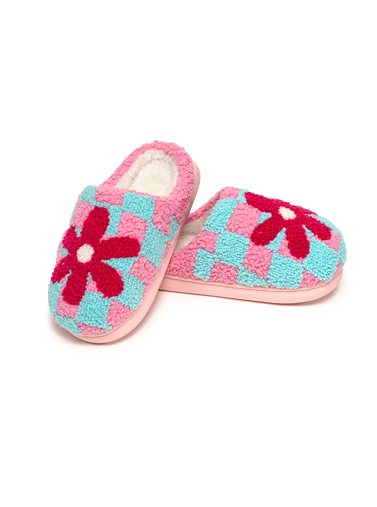 Picture of Retro Flower Kids Slippers Lil