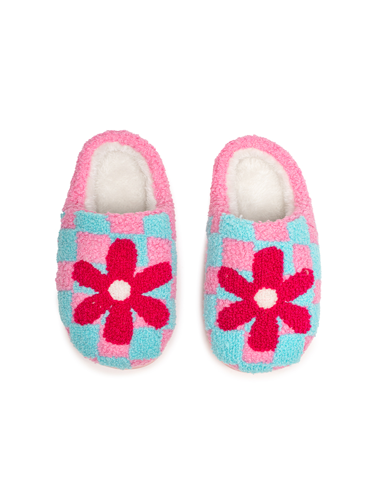 Picture of Retro Flower Kids Slippers Pack 2lil 2big